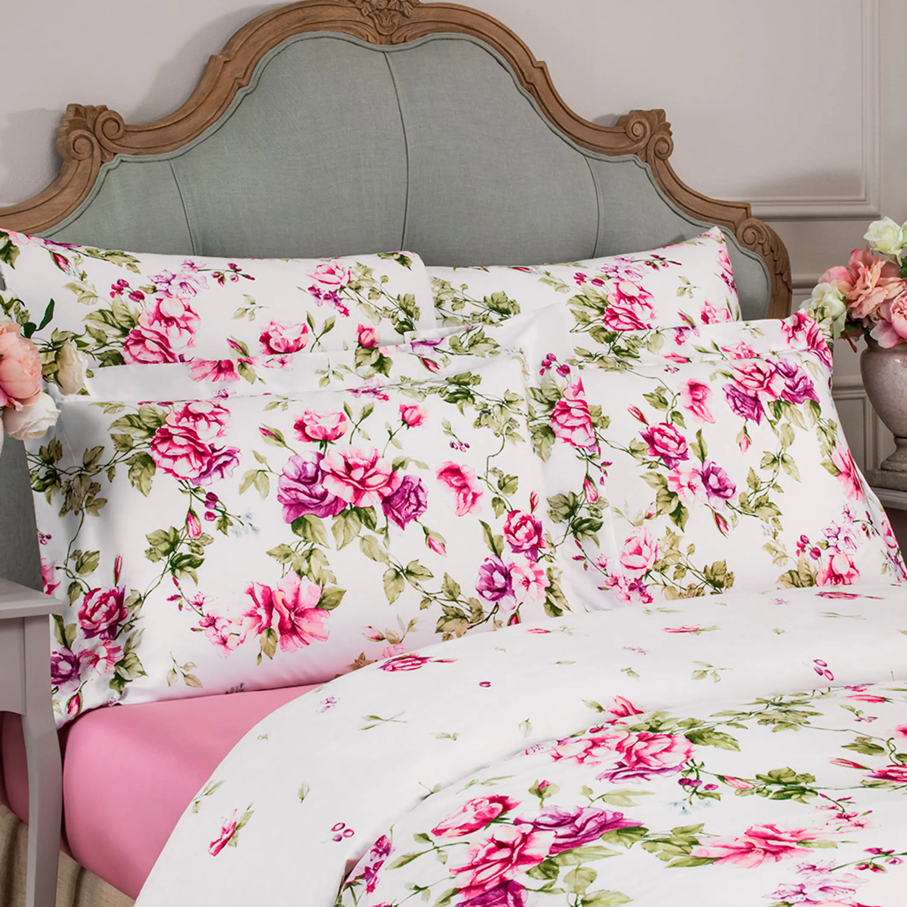 Fitted Sheet - Alba | Pink | Full - Image 3
