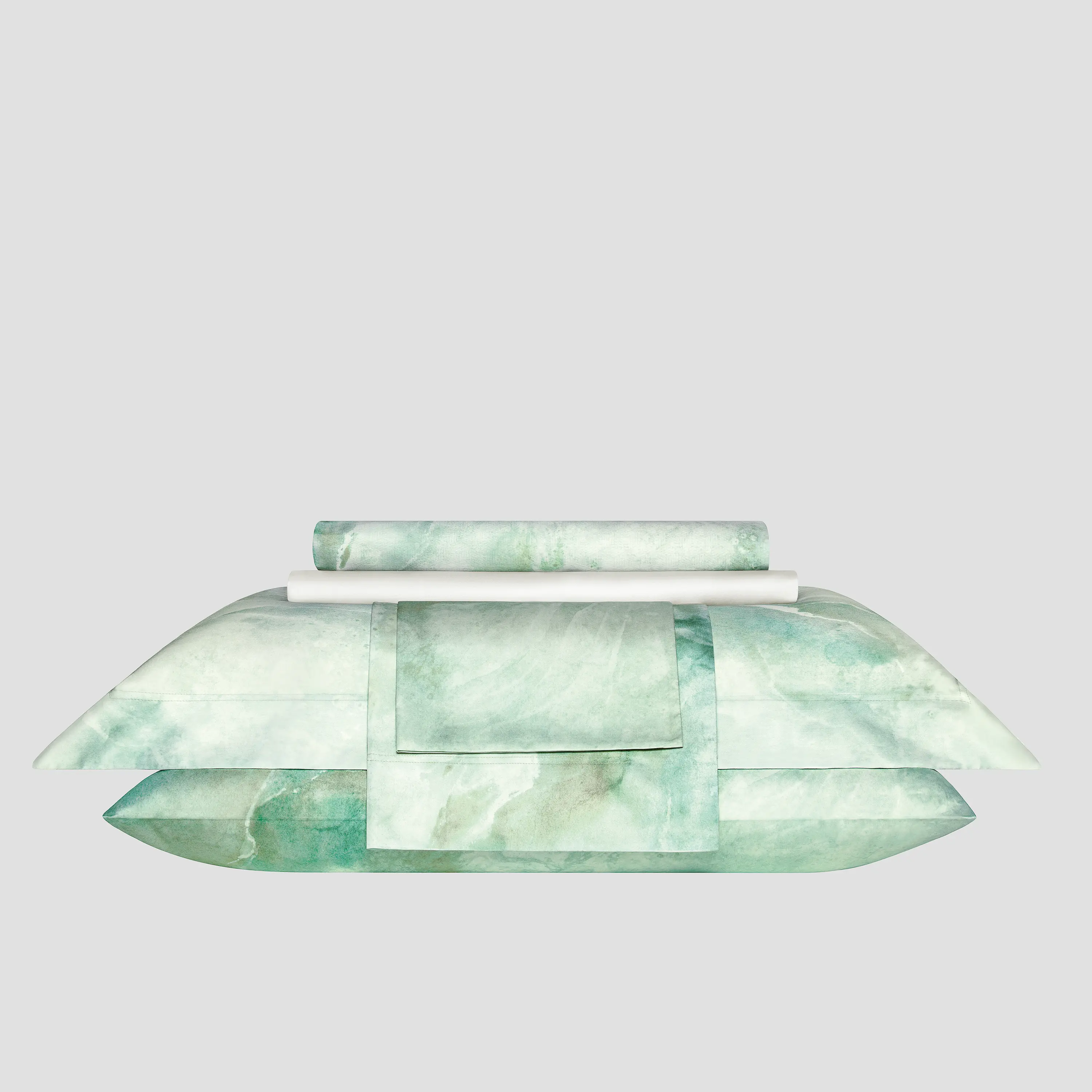 Fitted Sheet - Terra | Light Grey | Queen - Image 3