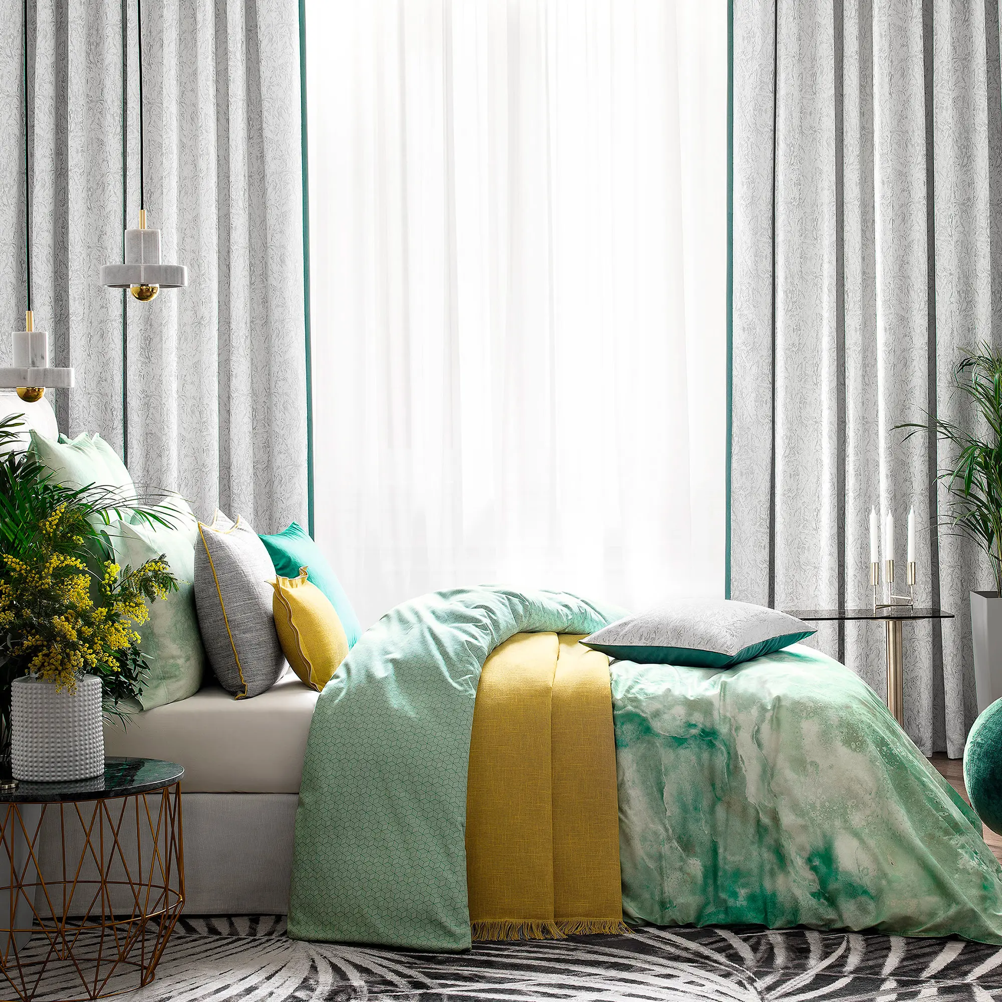 Fitted Sheet - Terra | Light Grey | Queen - Image 4