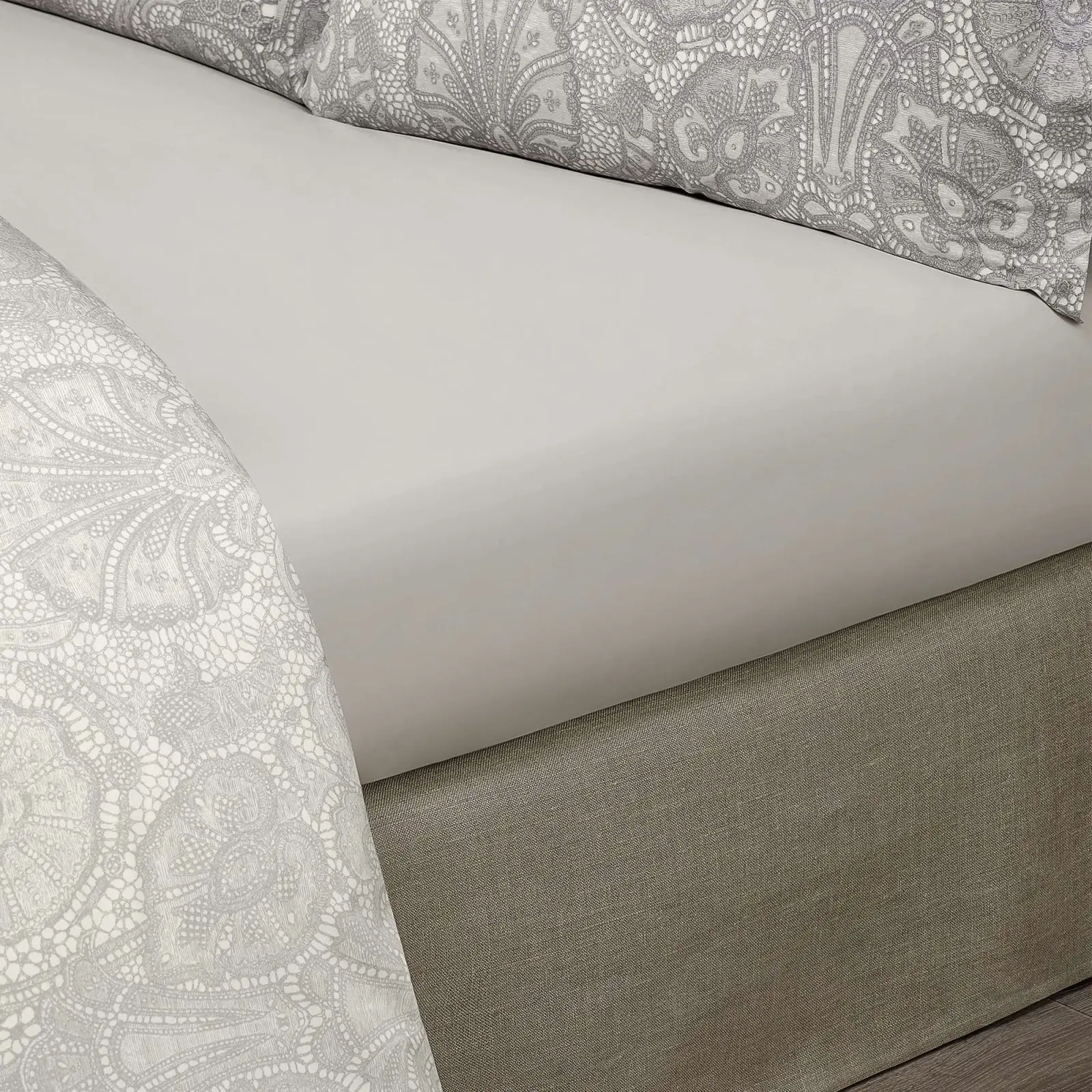 Flat Sheet - Adel | Grey | Queen