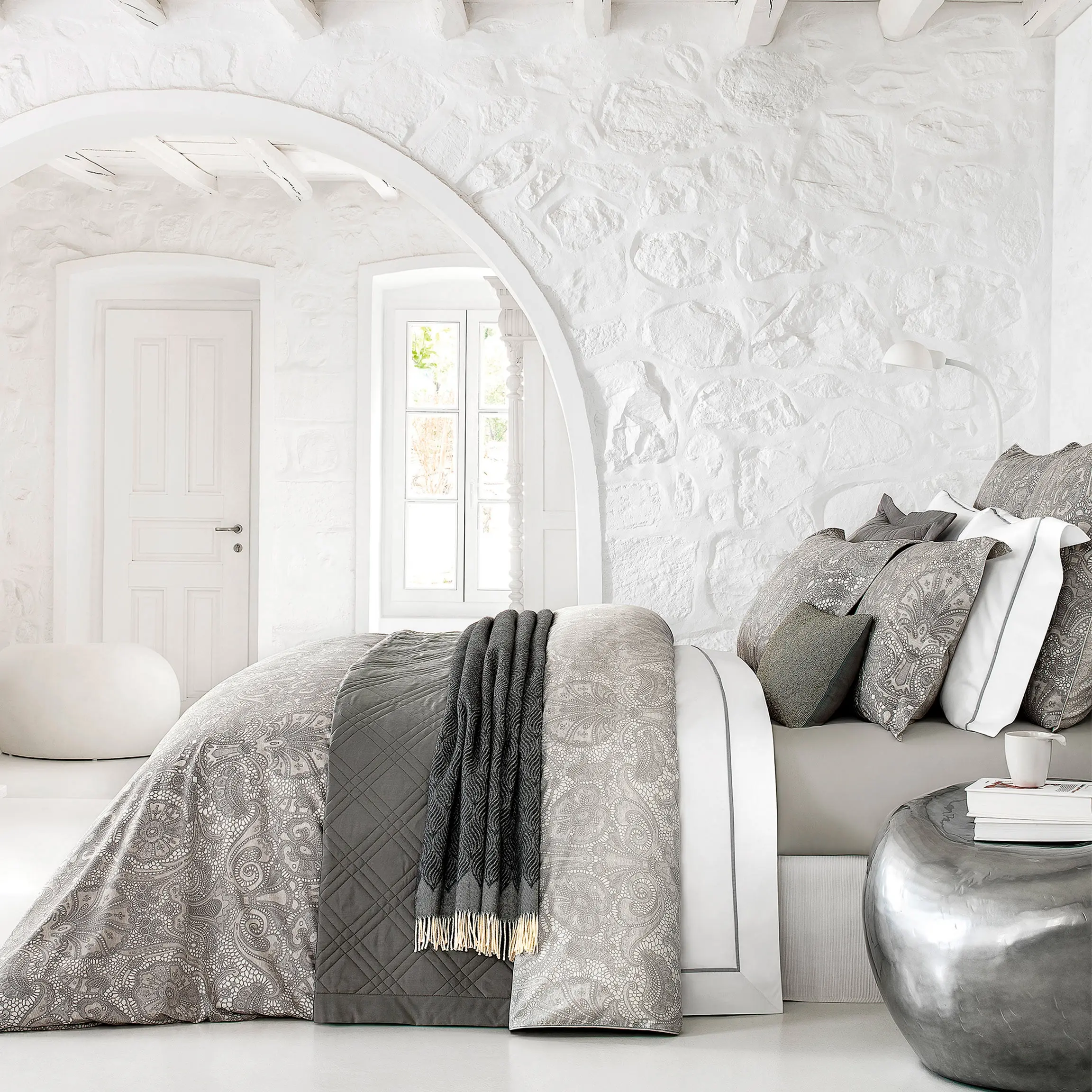 Flat Sheet - Adel | Grey | Queen - Image 2
