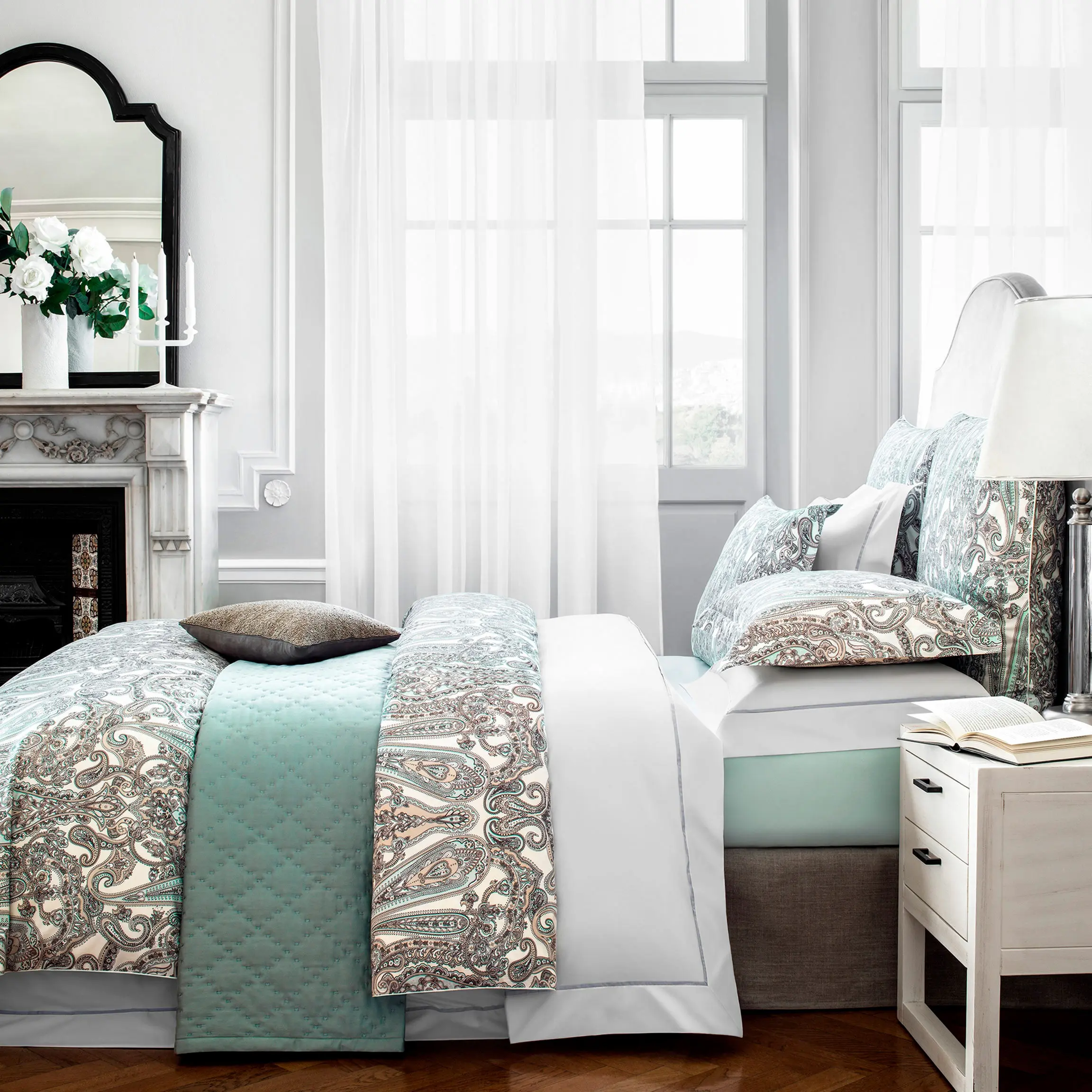 Flat Sheet - Kelly | Blue | Queen - Image 2