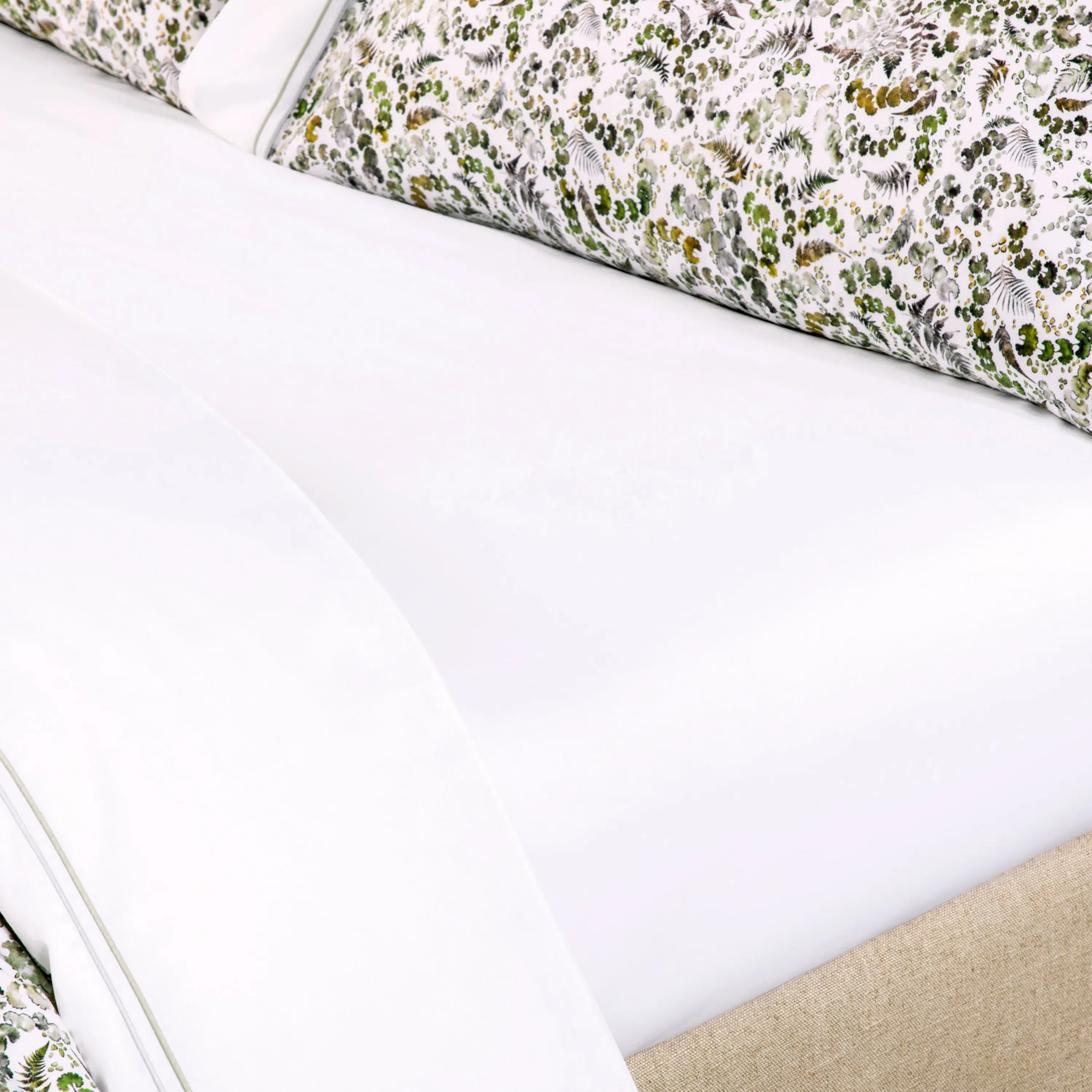 Flat Sheet - Lucille | White | Queen