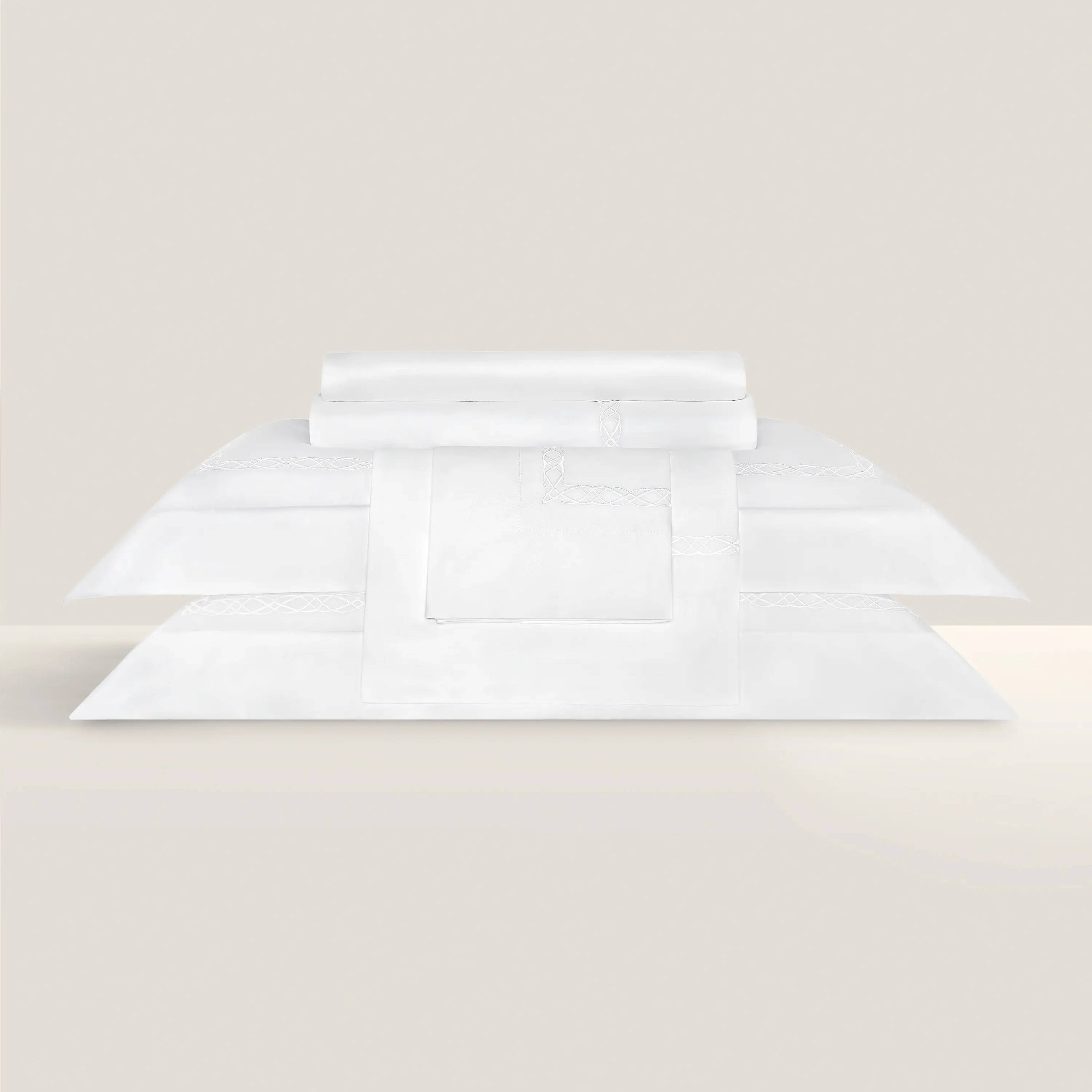 Flat Sheet - Mia | White | Super King - Image 3