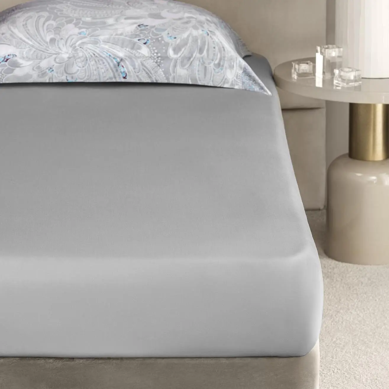 Flat Sheet - Mioko | Grey | Queen