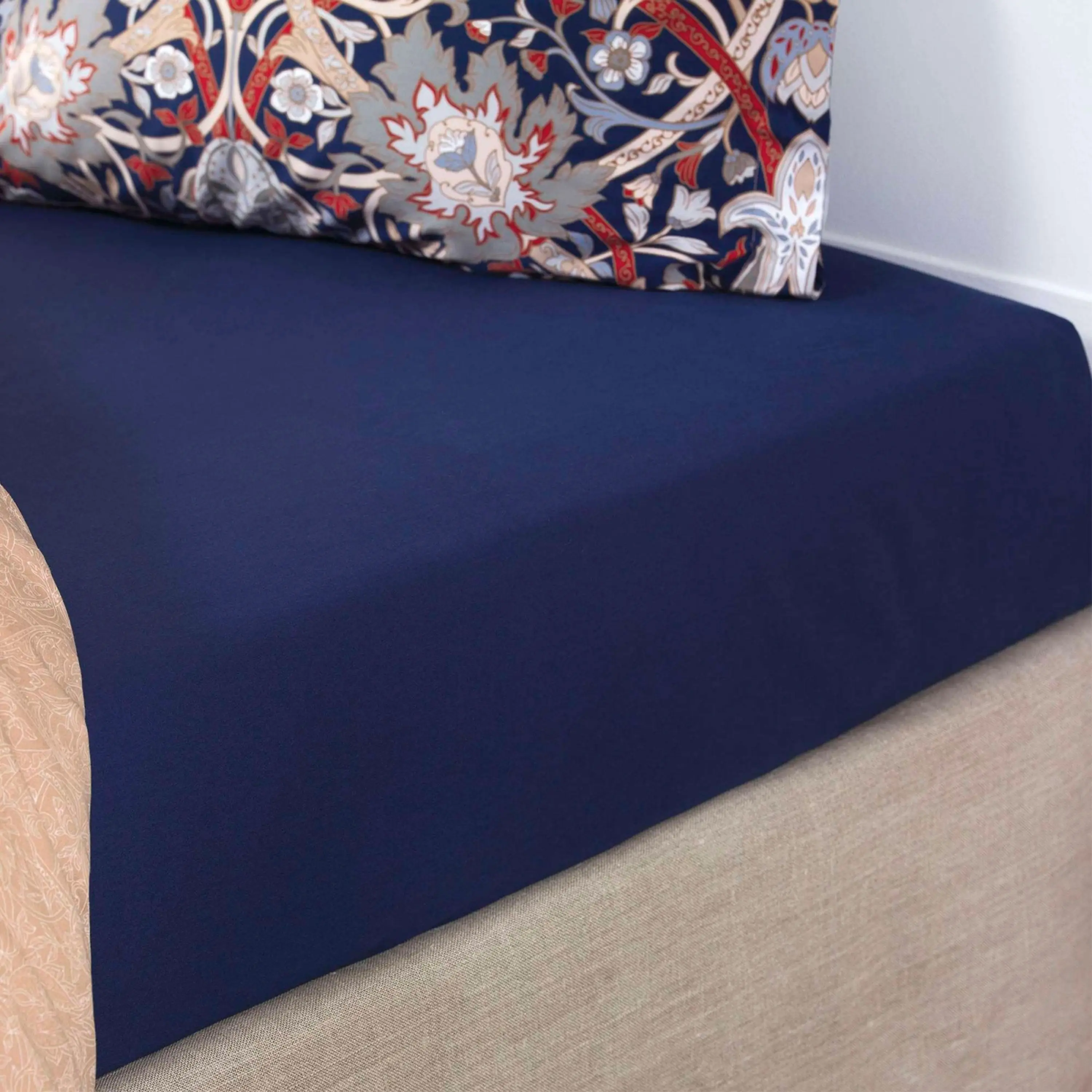 Flat Sheet - Morris | Navy Blue | Twin