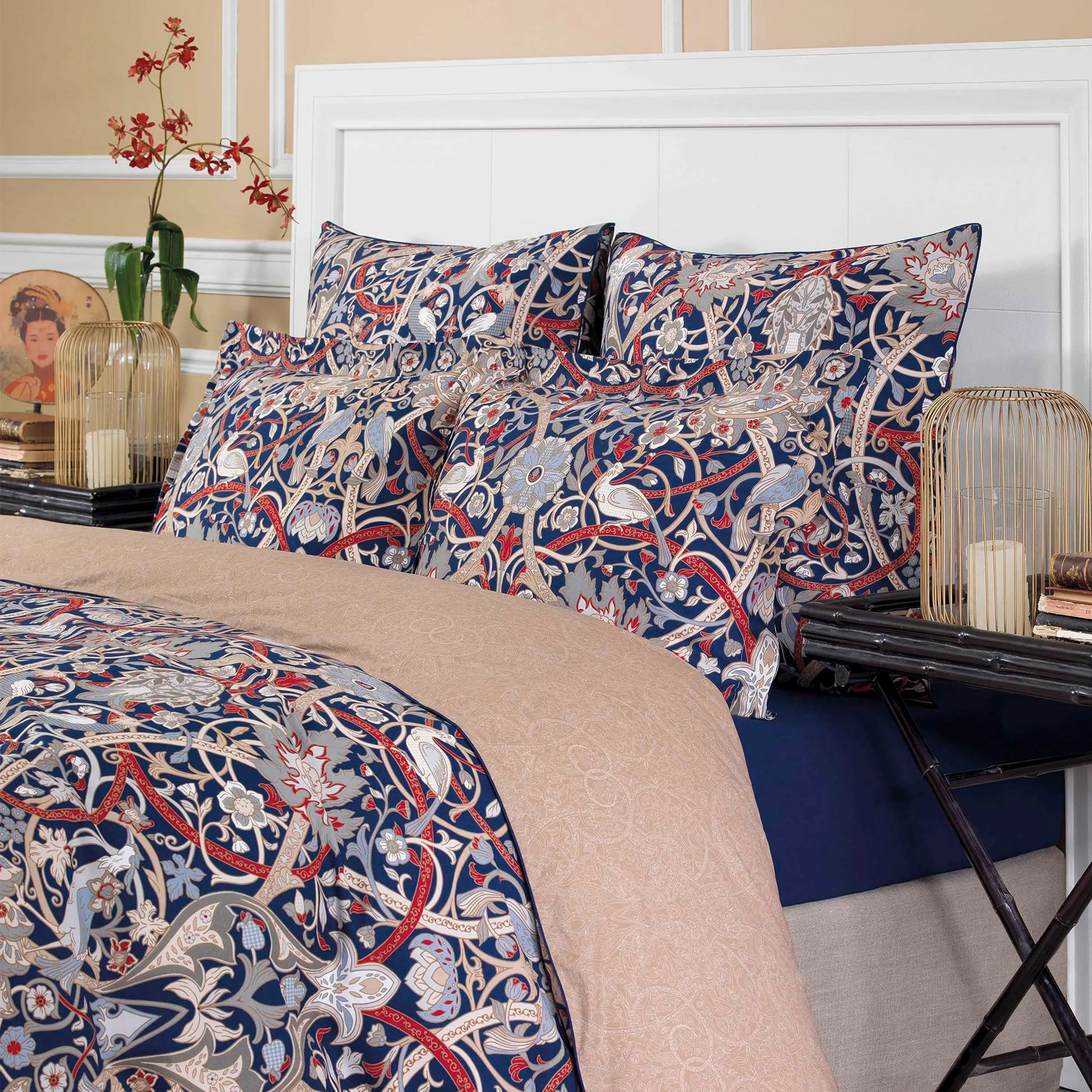 Flat Sheet - Morris | Navy Blue | Twin - Image 4