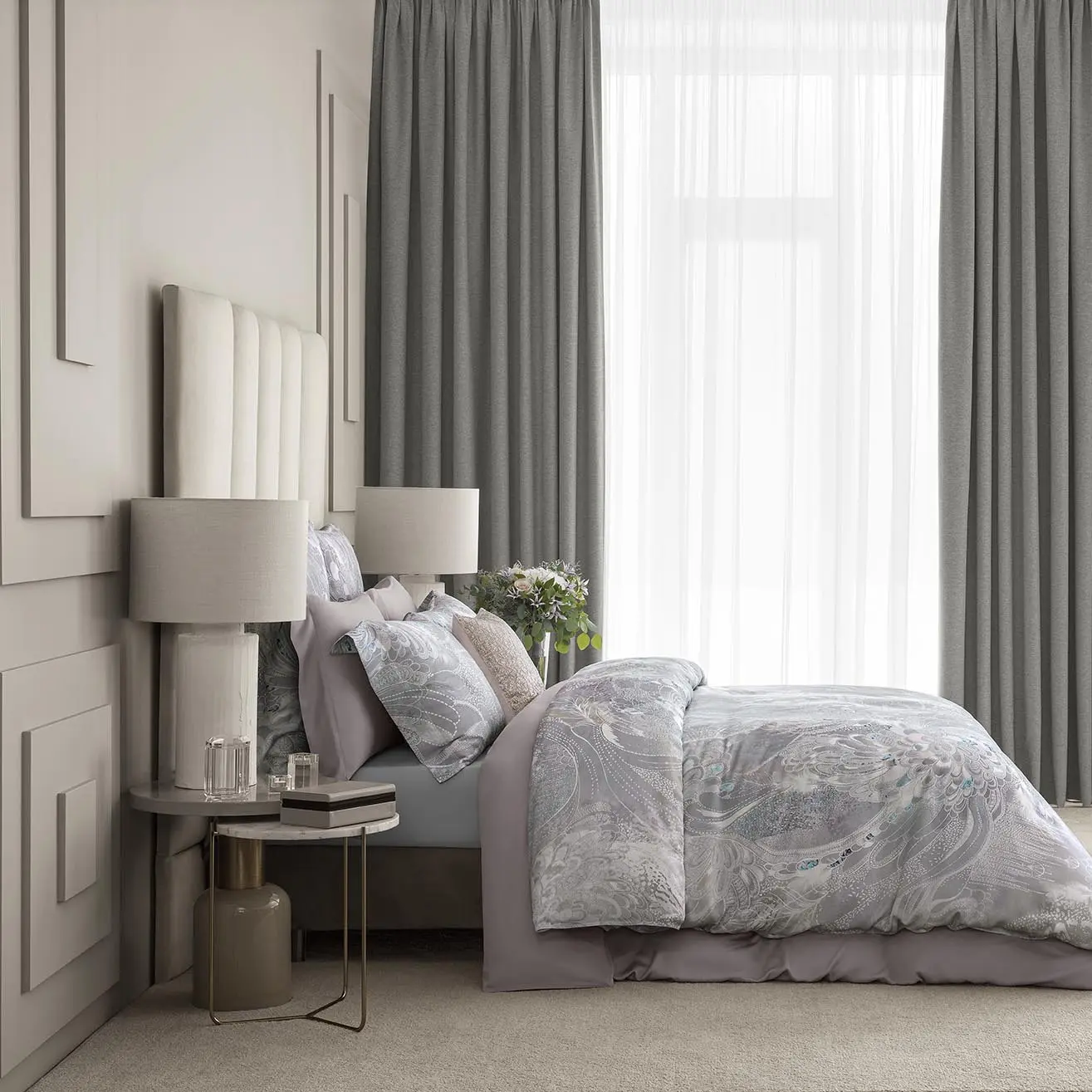 Flat Sheet - Perla | Grey | Queen - Image 2
