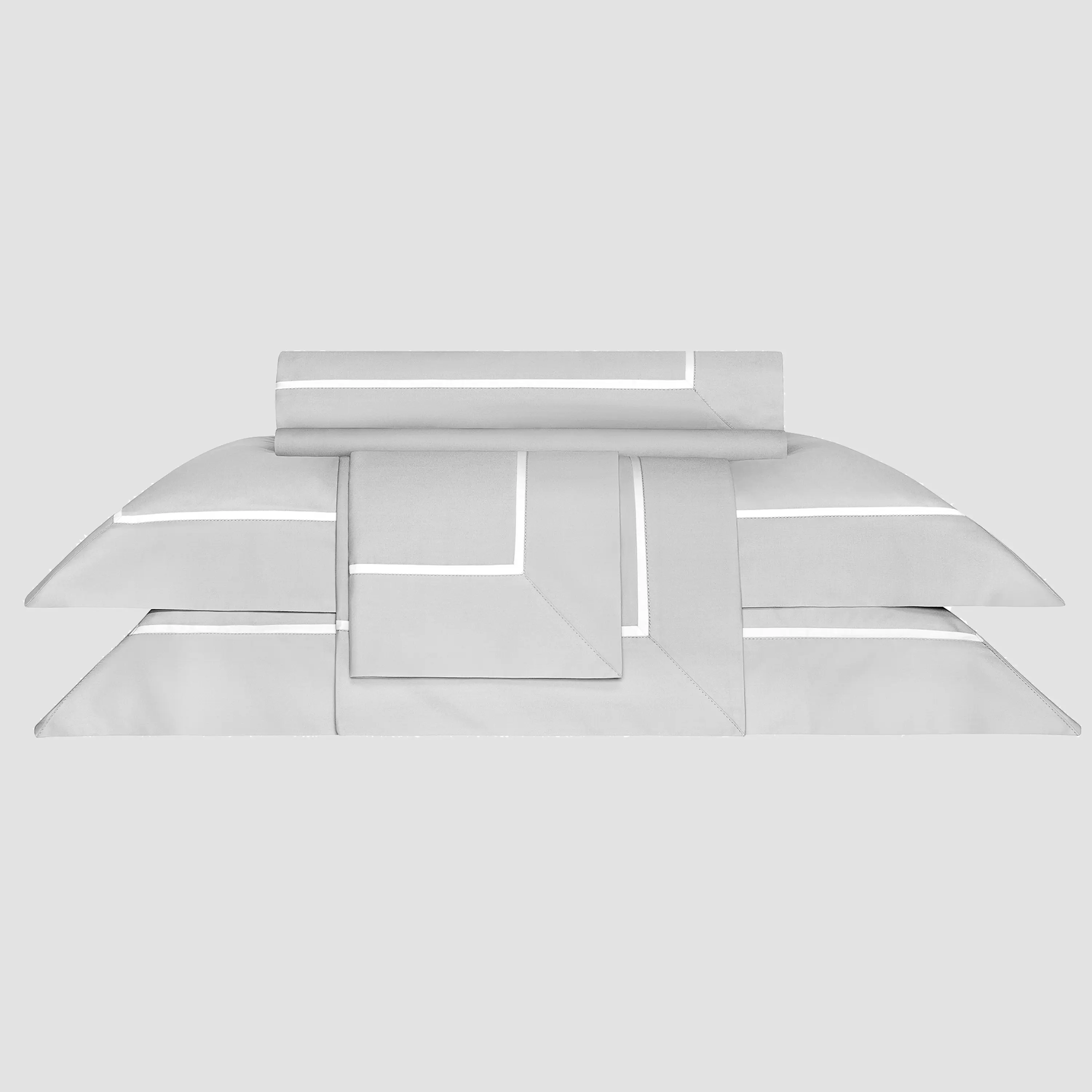 Flat Sheet - Plaza | Grey | Super King - Image 5