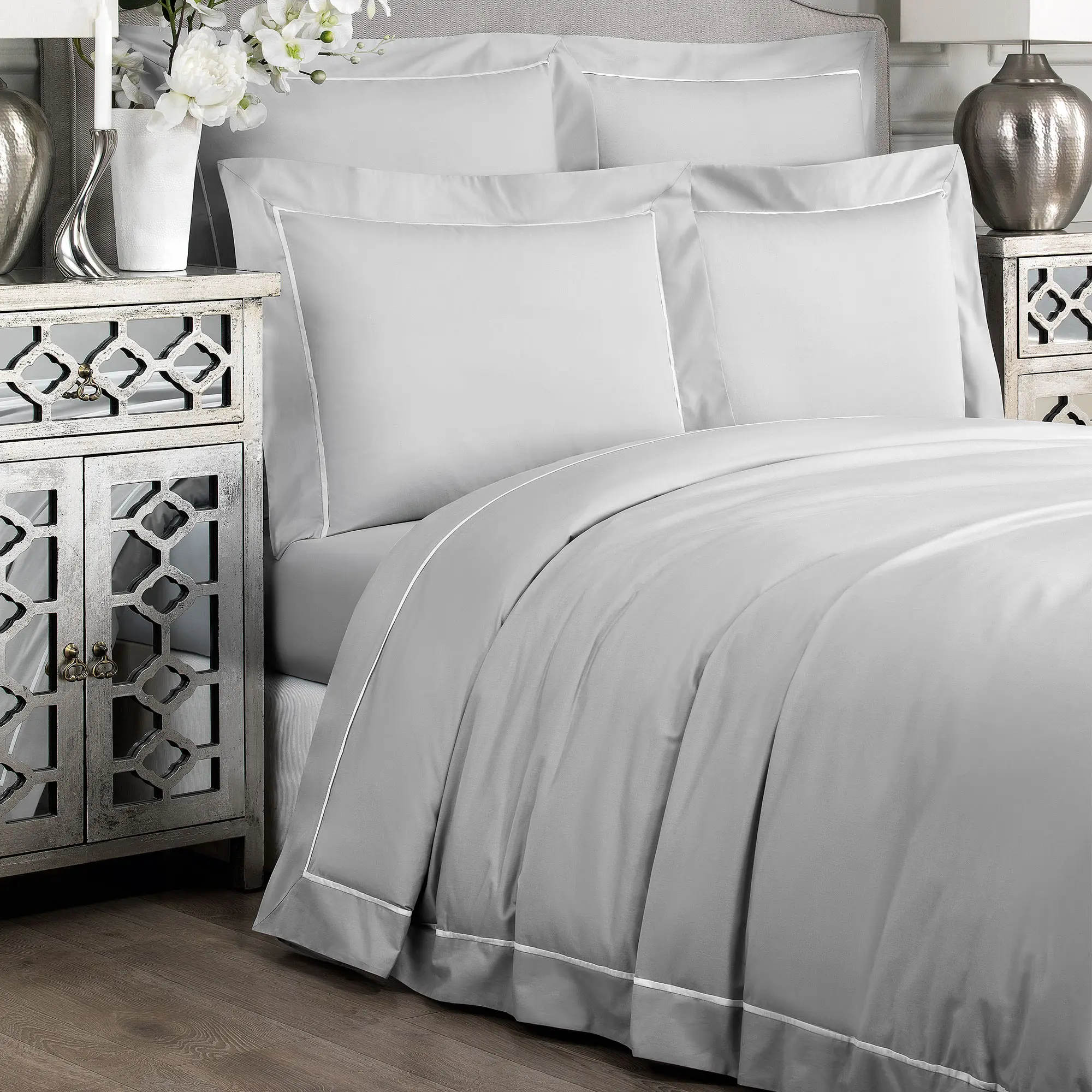 Flat Sheet - Plaza | Grey | Twin - Image 4