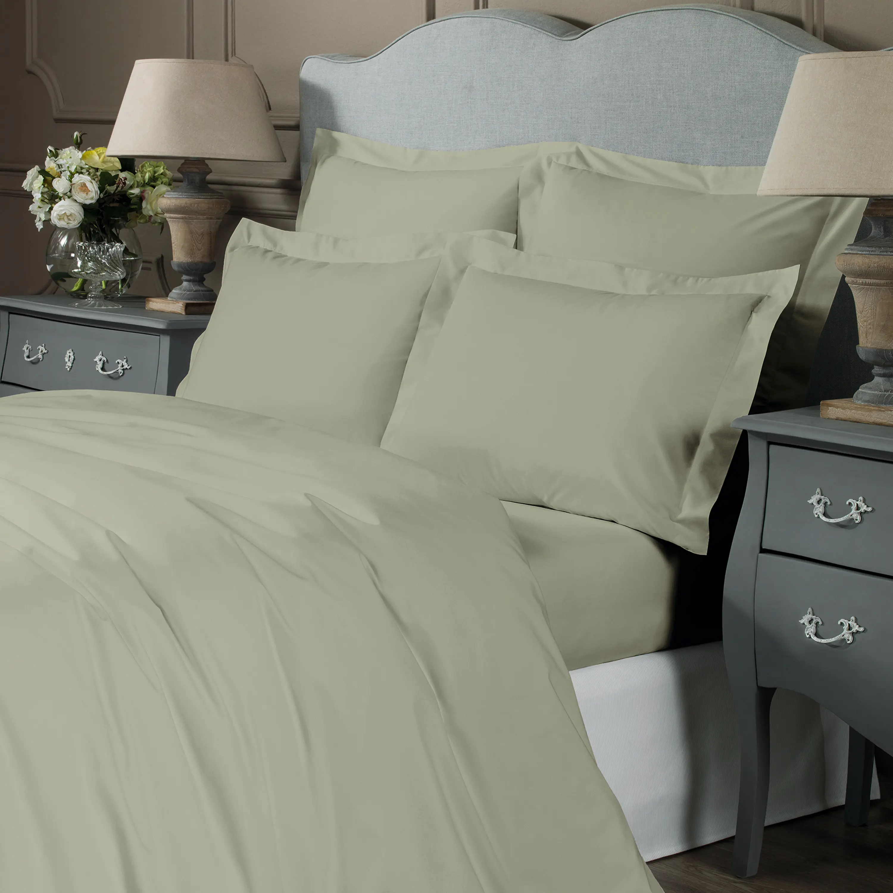 Flat Sheet - Royal | Olive Green | King - Image 2
