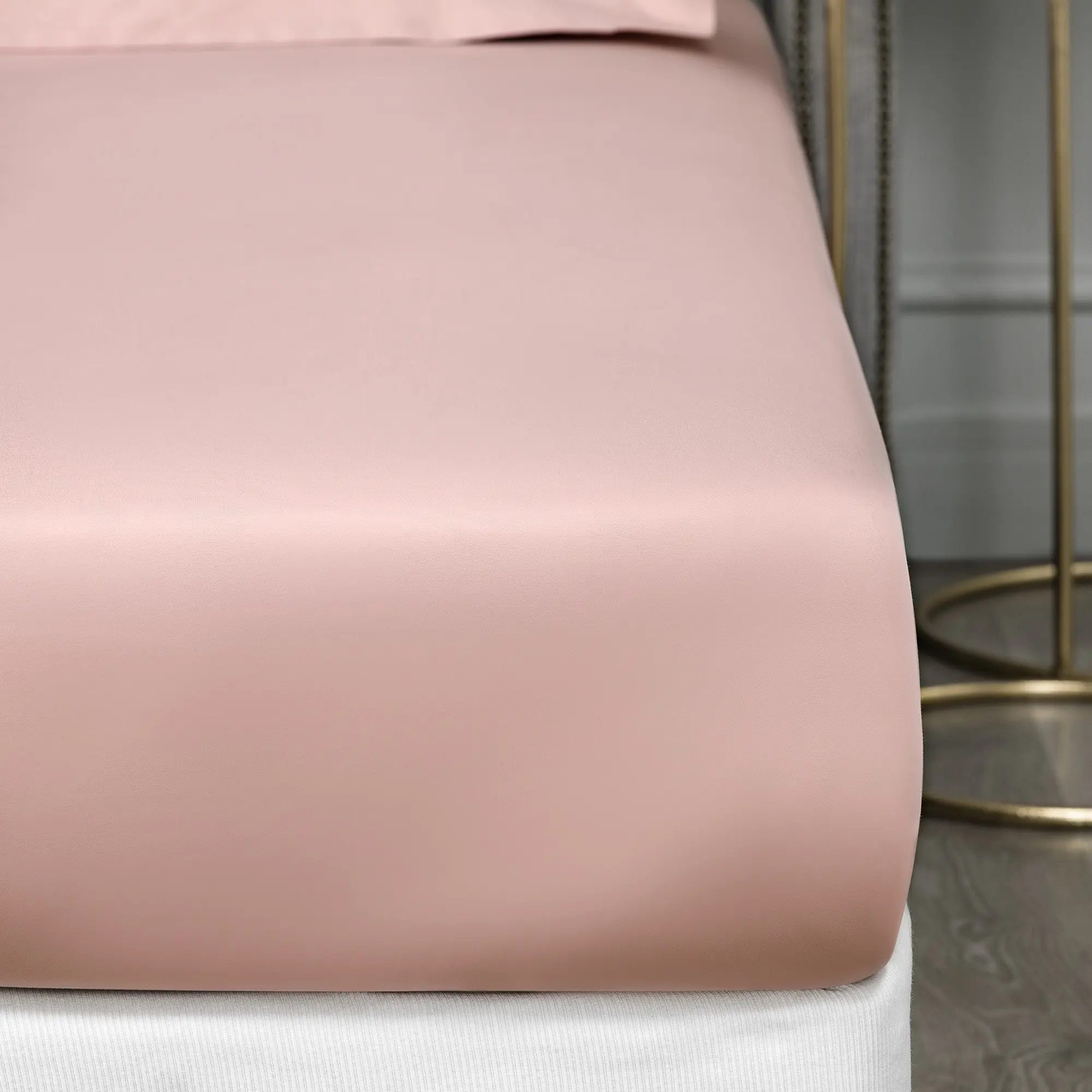 Flat Sheet - Royal | Pale Dusty Pink | Queen