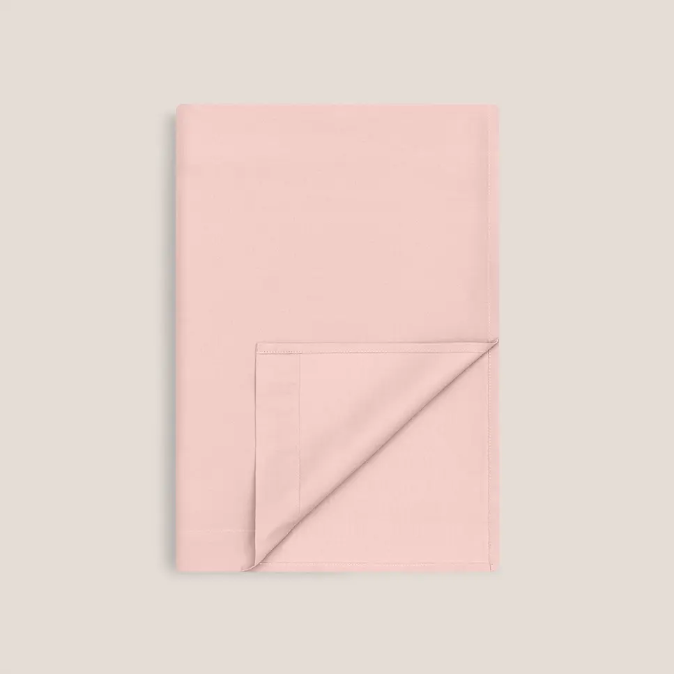 Flat Sheet - Royal | Pale Dusty Pink | Super King - Image 3