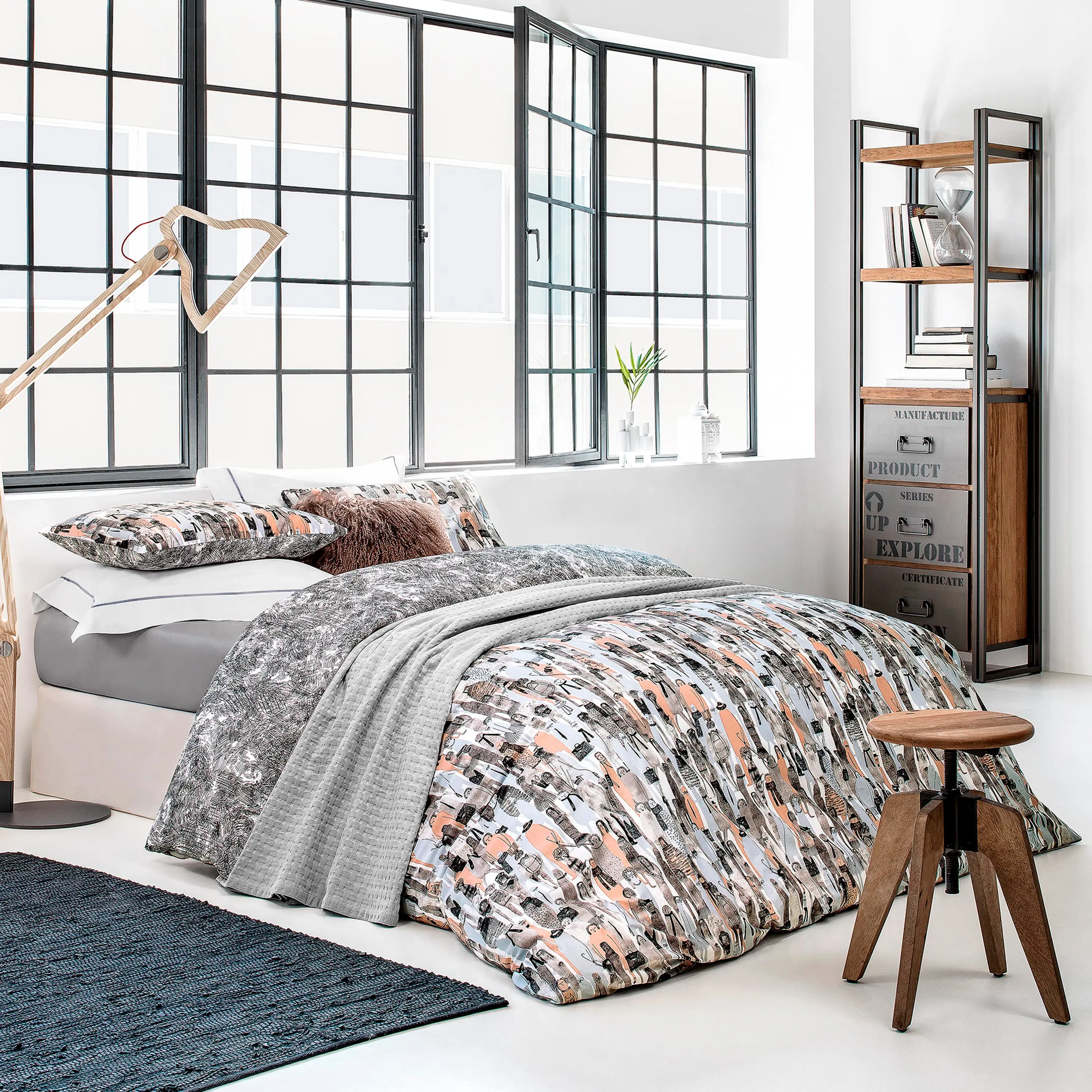 Flat Sheet - Wheely | Grey | Queen