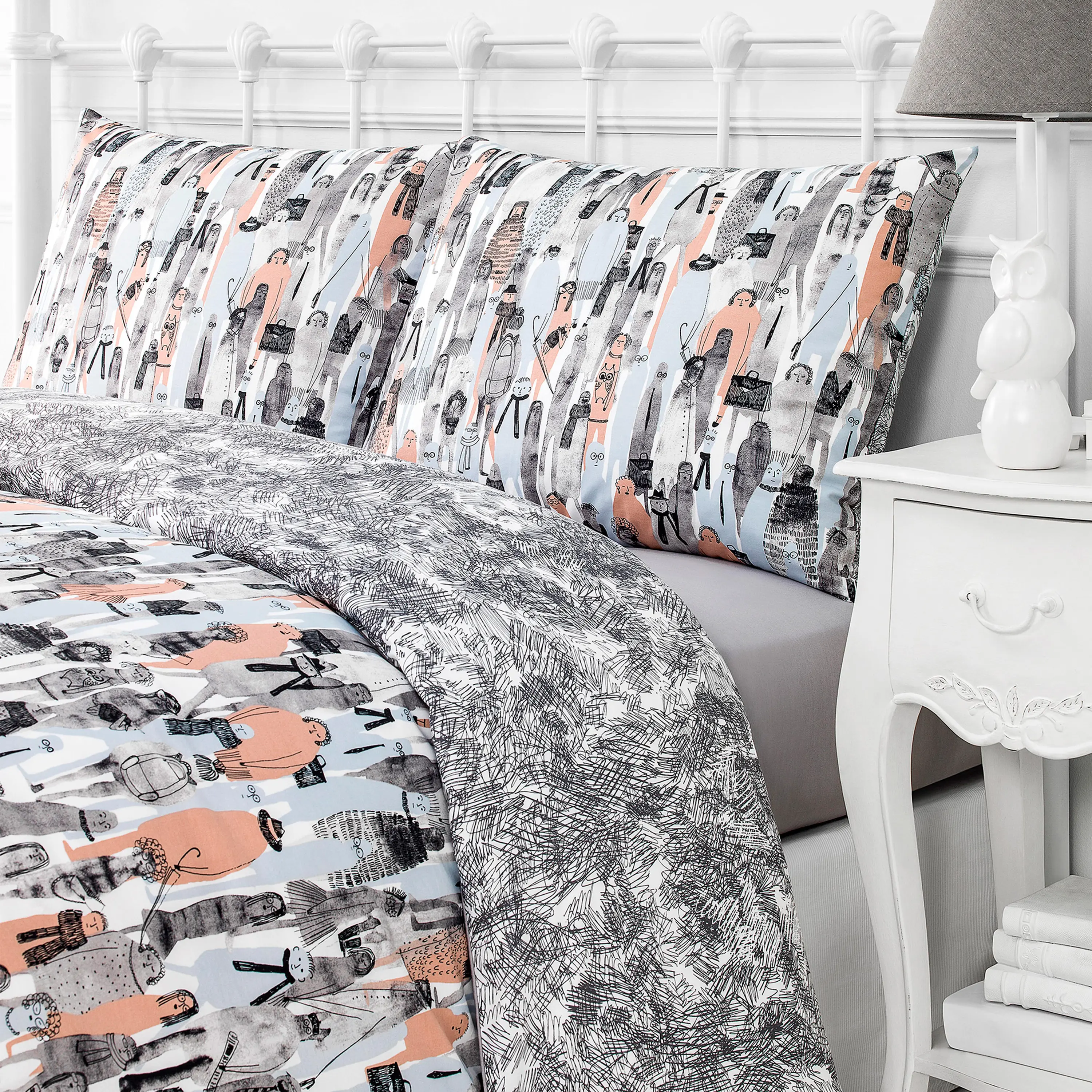 Flat Sheet - Wheely | Grey | Queen - Image 3
