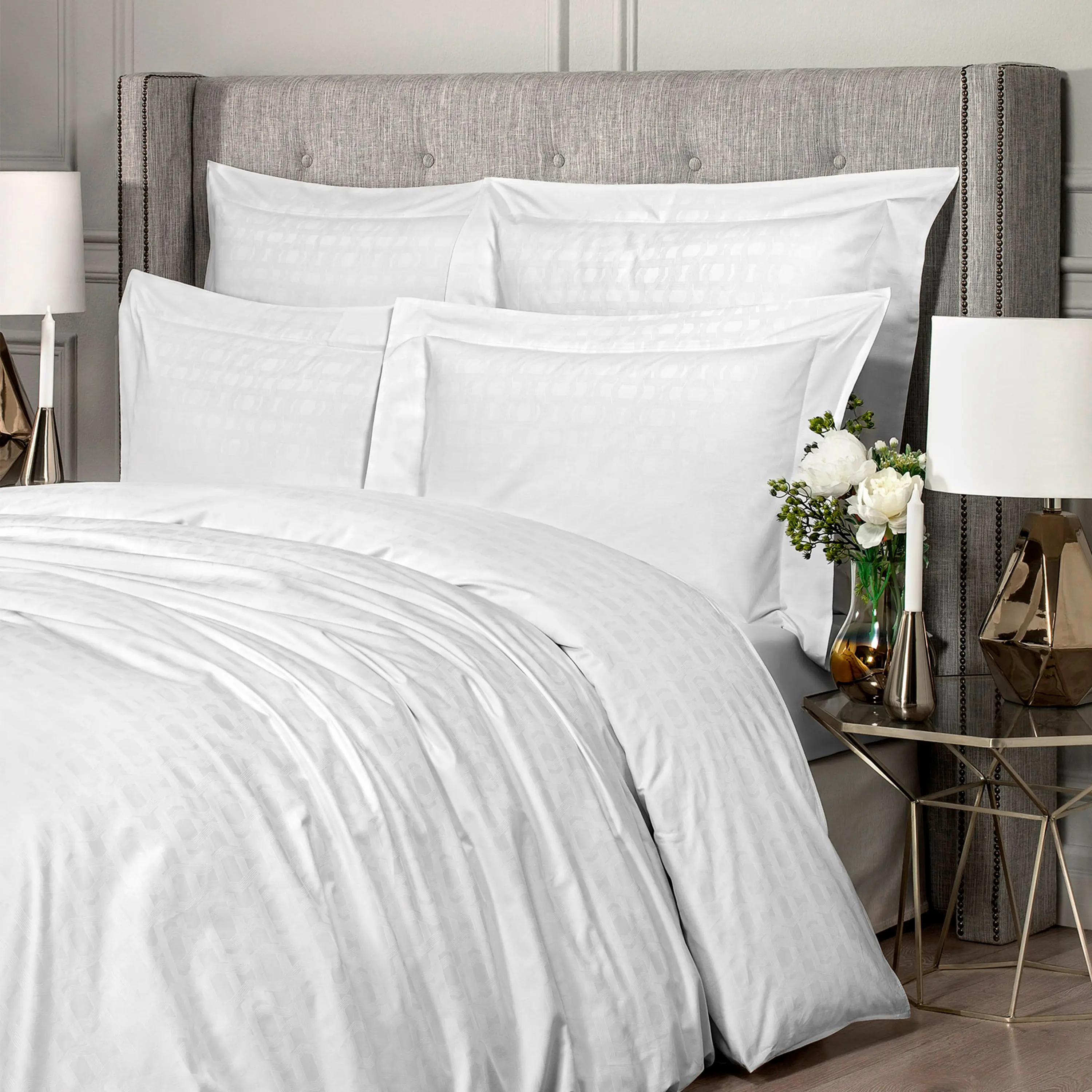 Flat Sheet - Wilton | White | Super King - Image 4