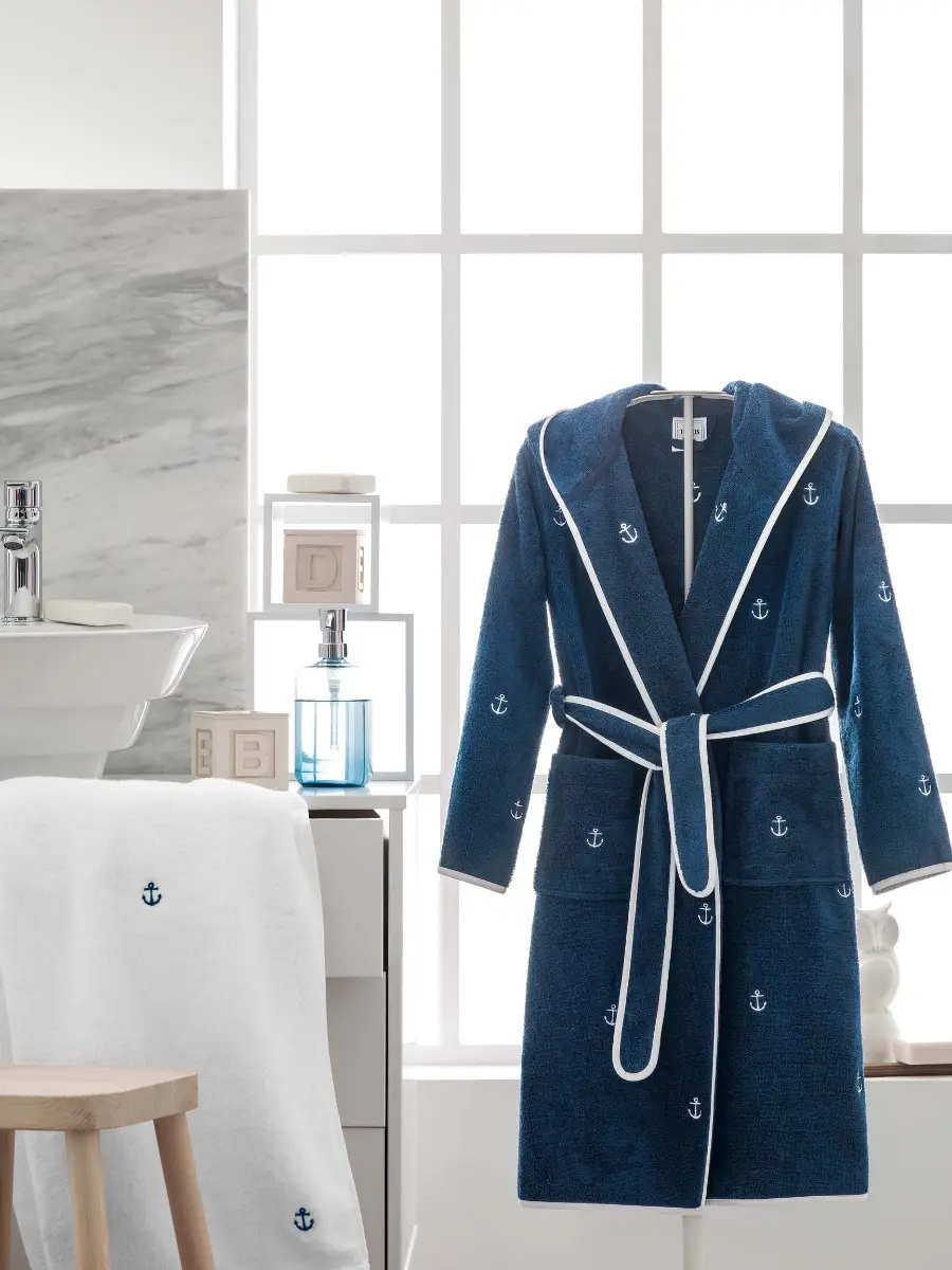 Kids | Bathrobe - Cruise | Navy Blue - Image 5