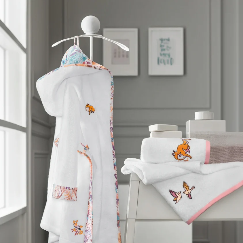 Kids | Bathrobe - Foster | White | Kids | 3-4 Years