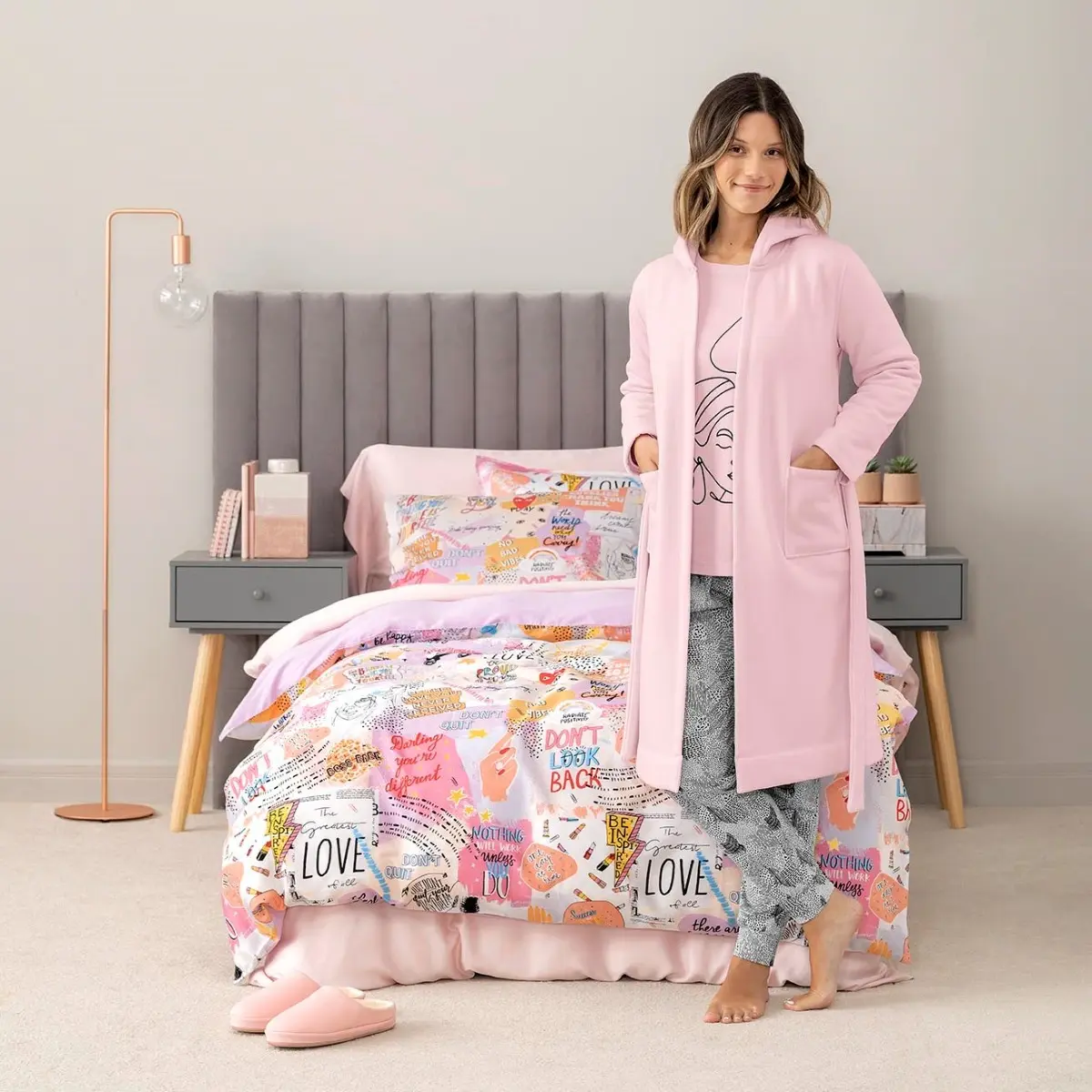 Kids | Bathrobe - Lucia | Pink | 146 cm