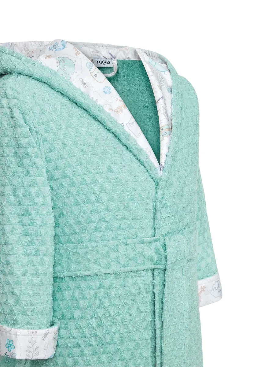 Kids | Bathrobe - Raily | Green | 146 cm - Image 4