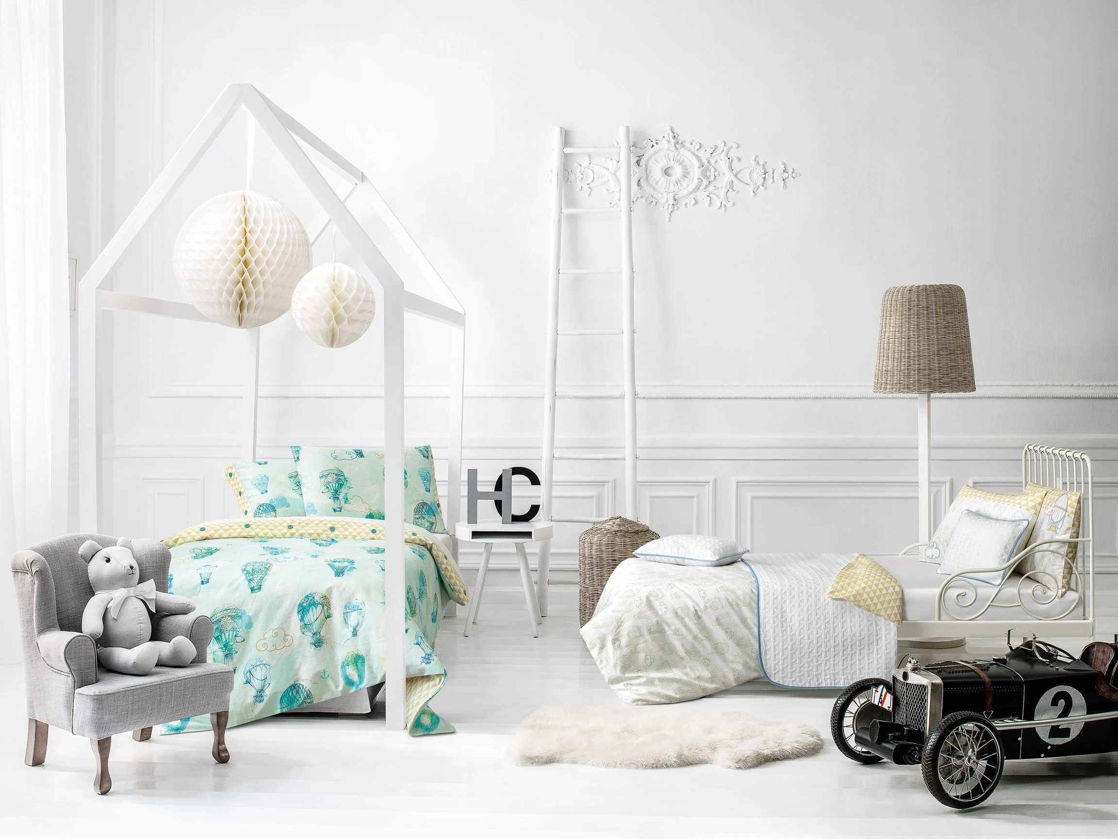 Pillowcase - Air Baloon Dreams | Light Turquoise | Standard - Image 3