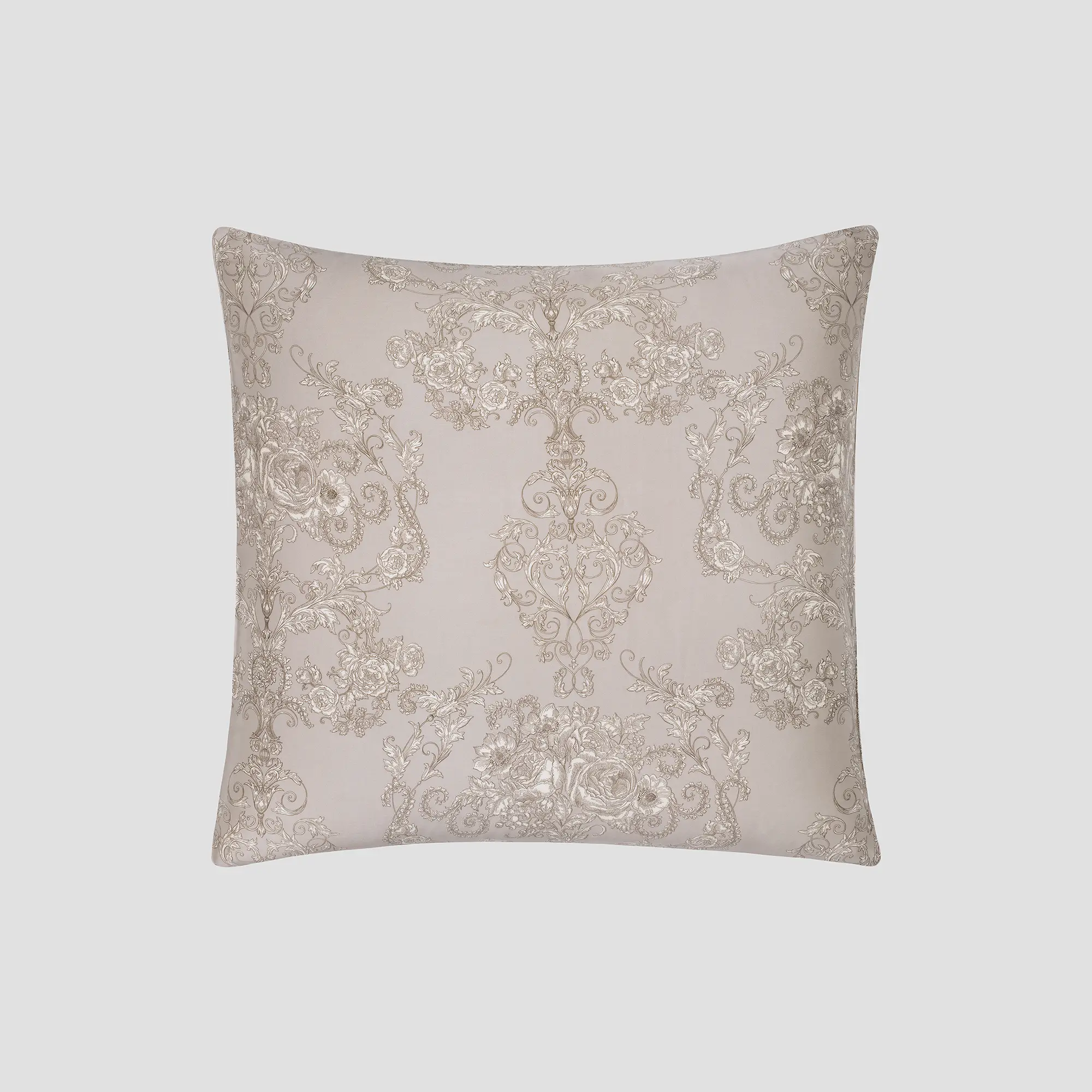 Pillowcase - Chantale | Creamy Ecru/Brown/Pale Coral | Decor - Image 4