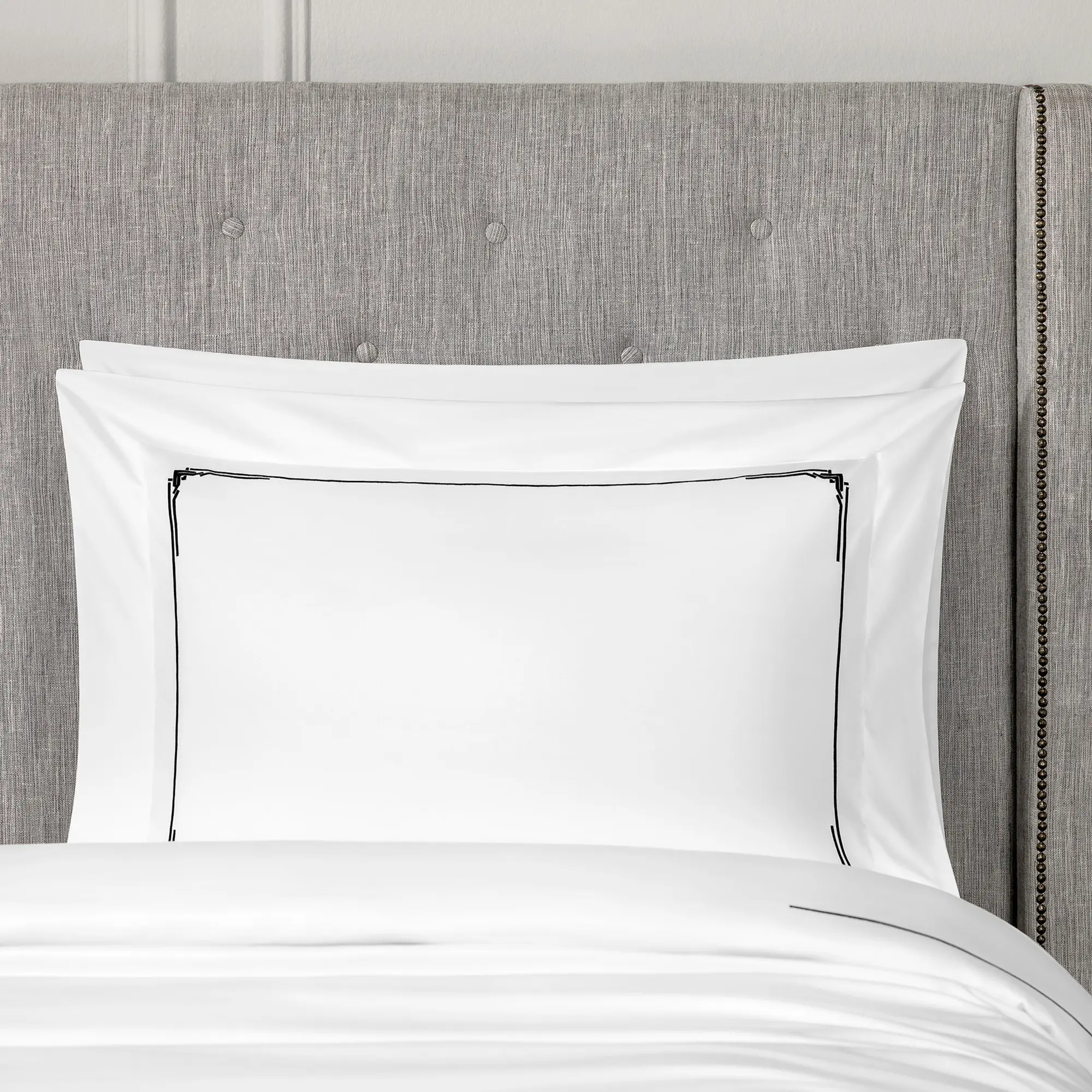Pillowcase - Jasper | White/Black | King