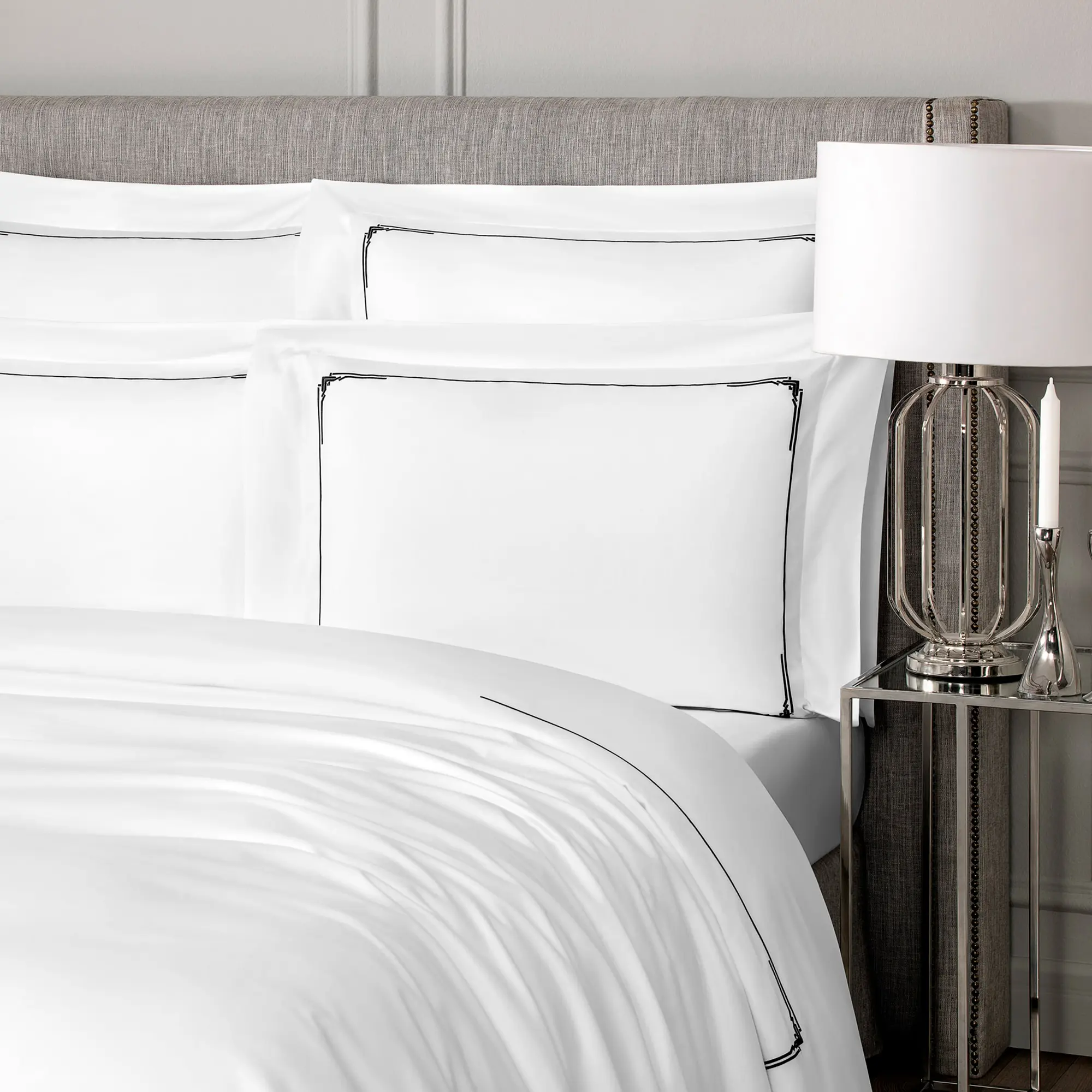 Pillowcase - Jasper | White/Black | King - Image 2