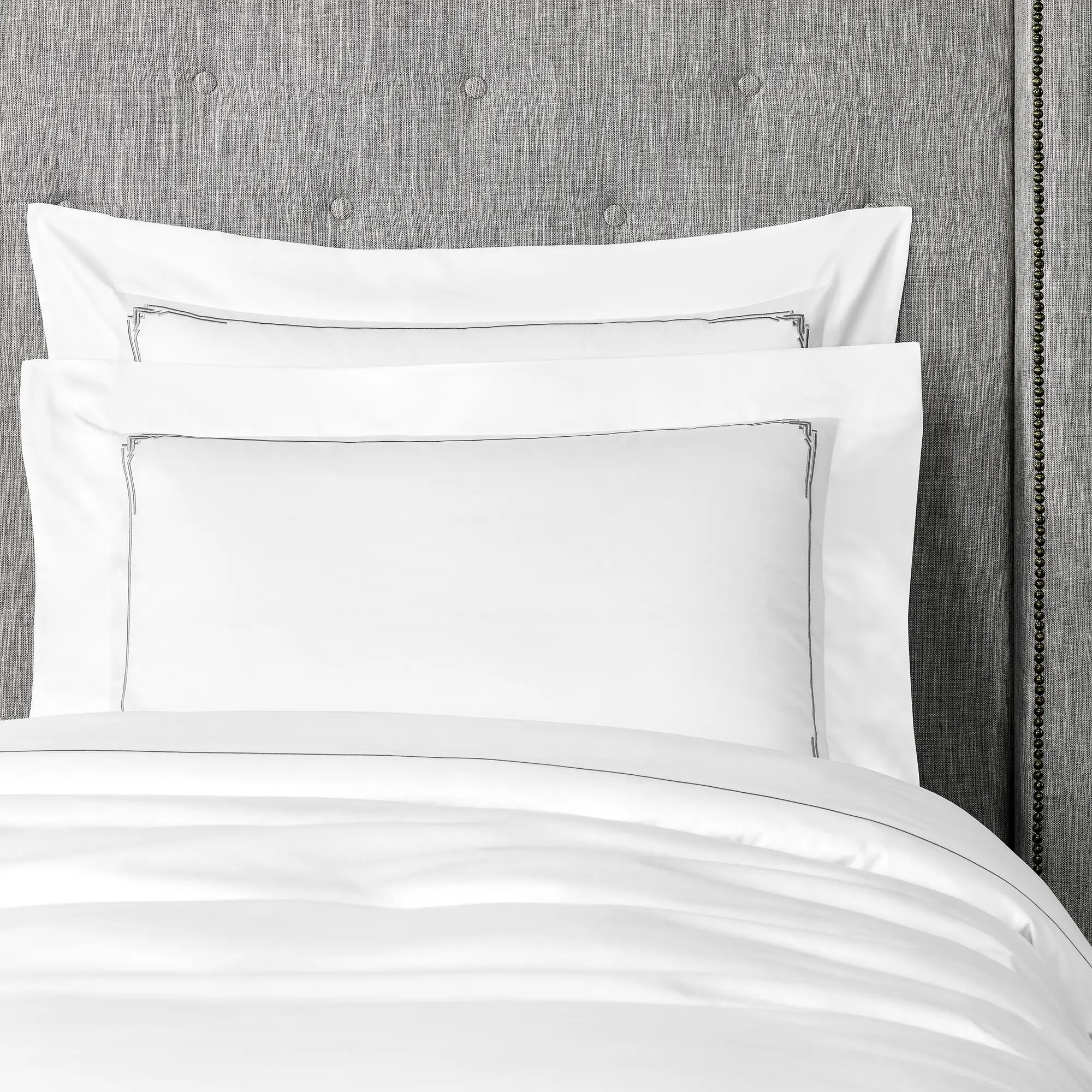 Pillowcase - Jasper | White/Grey | King