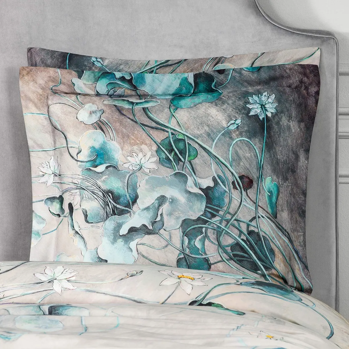 Pillowcase - Lotus | Multicolor | Euro