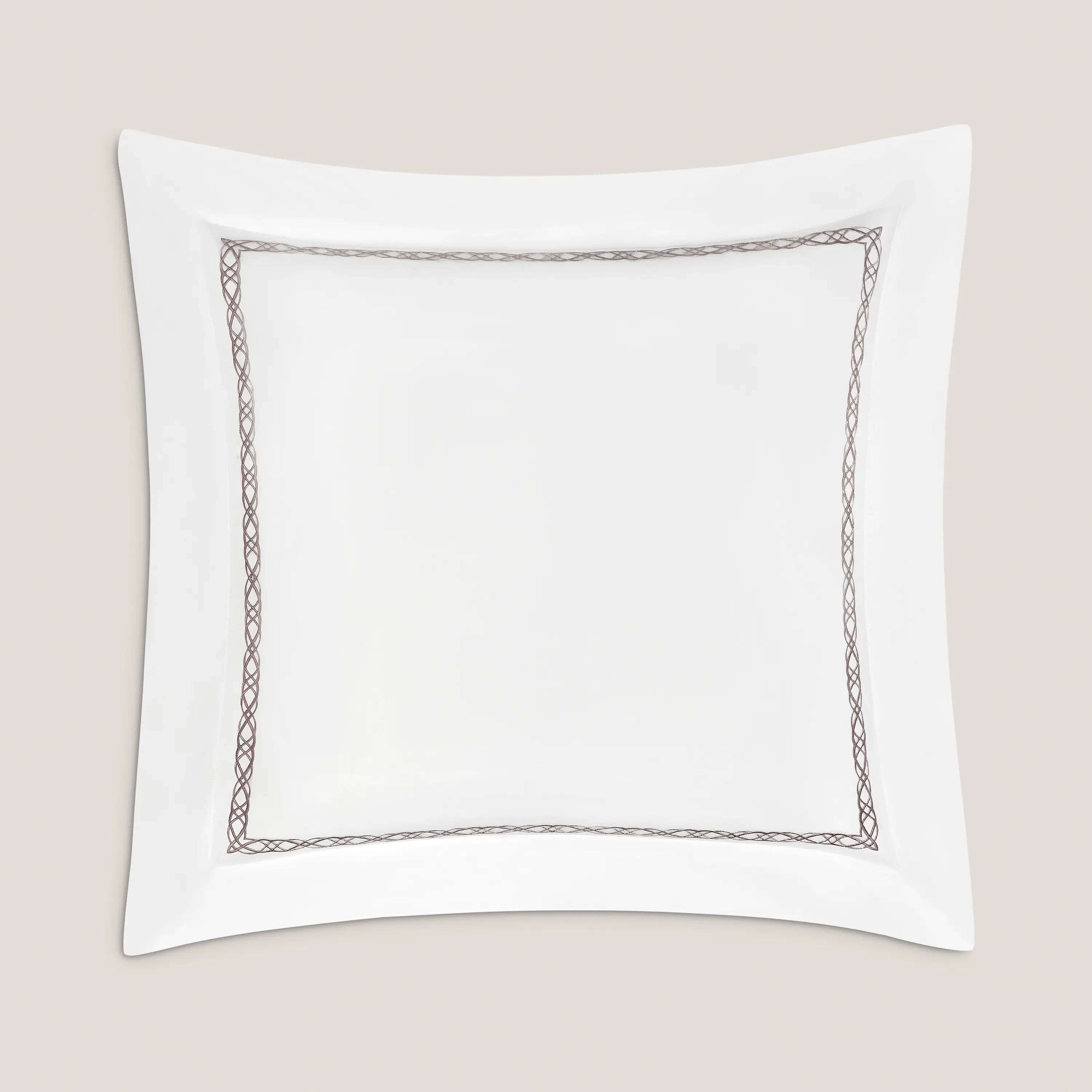 Pillowcase - Mia | White/Brown | Queen - Image 4