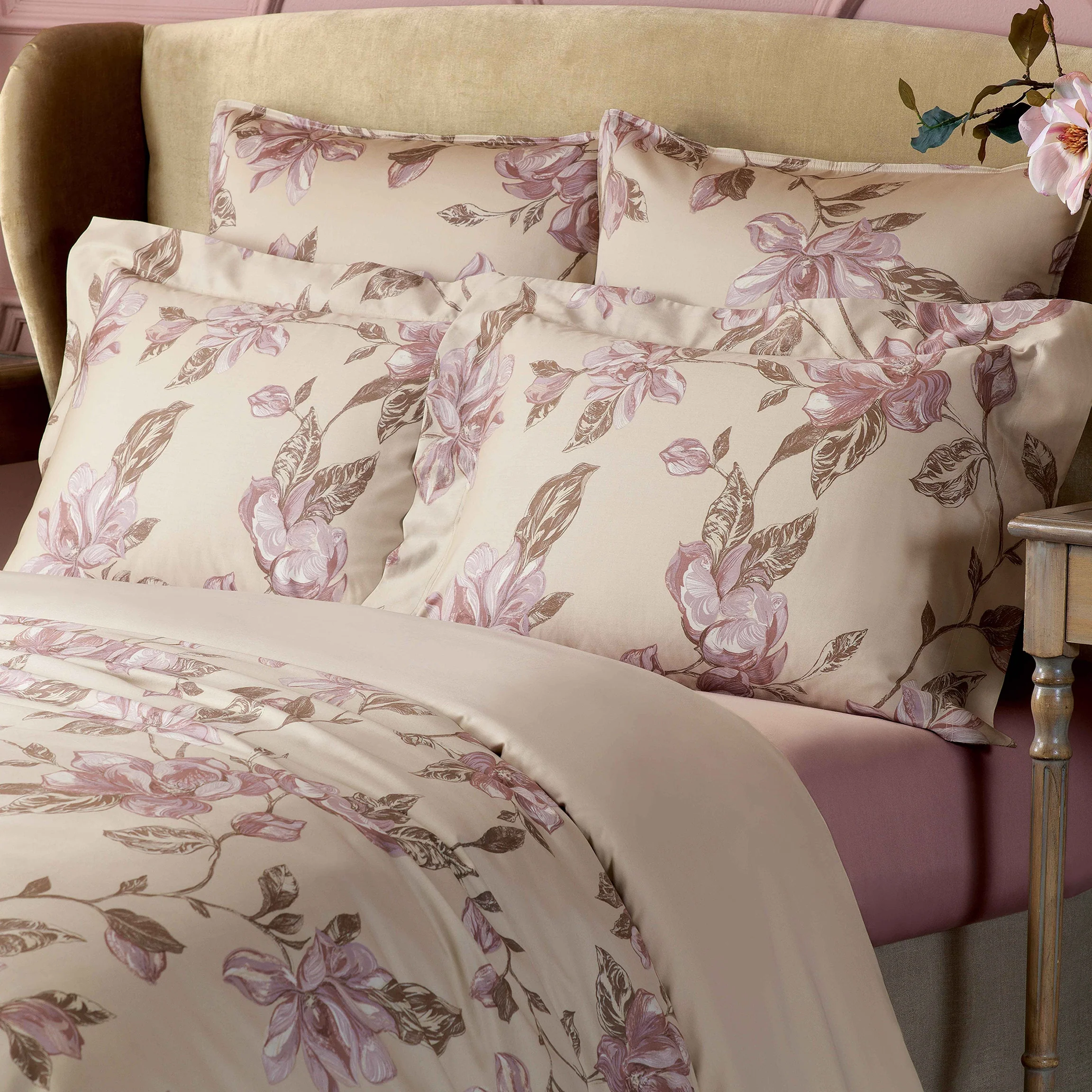 Pillowcase - Milena | Golden/Beige/Lilac | Euro - Image 3