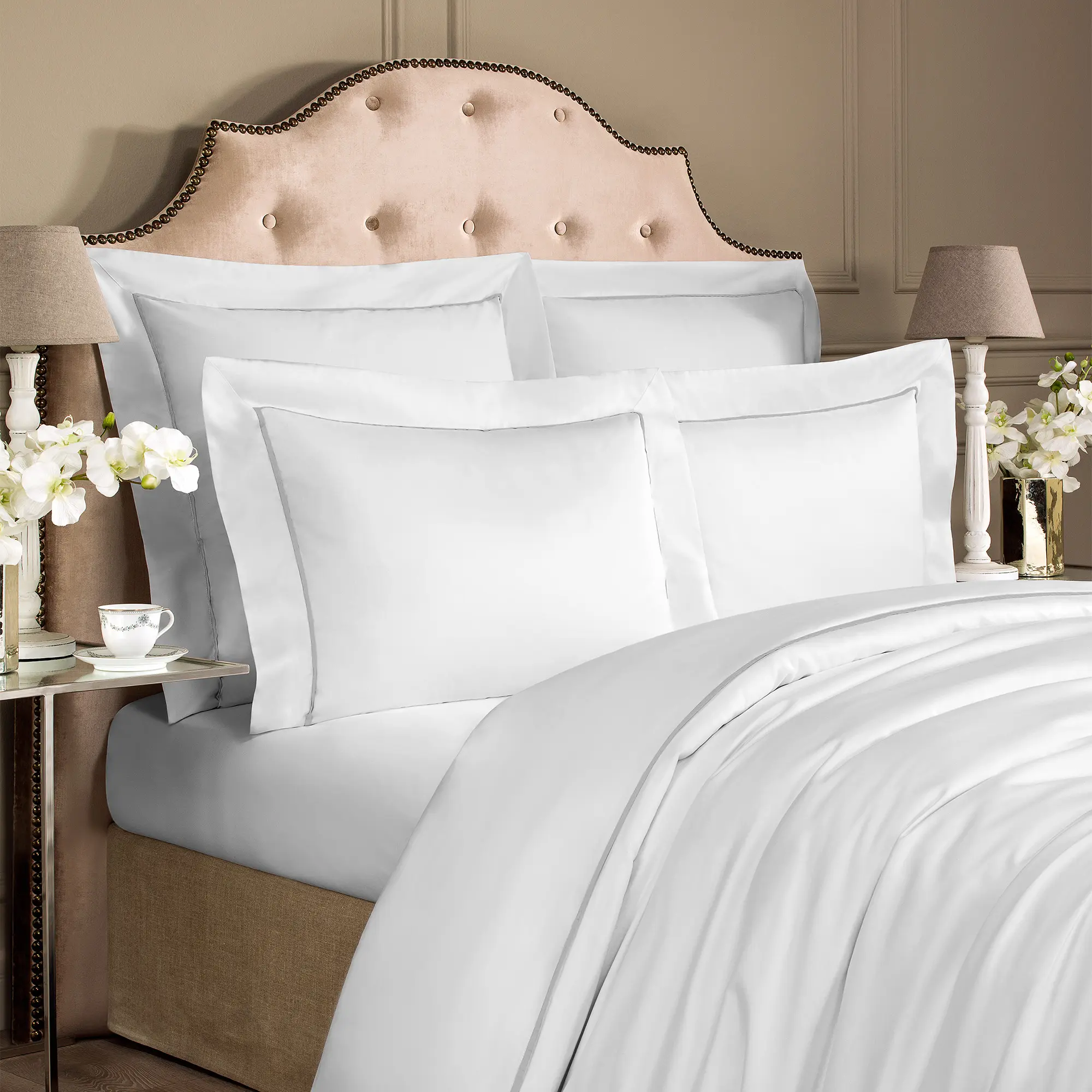 Pillowcase - Plaza | White/Grey | King - Image 2