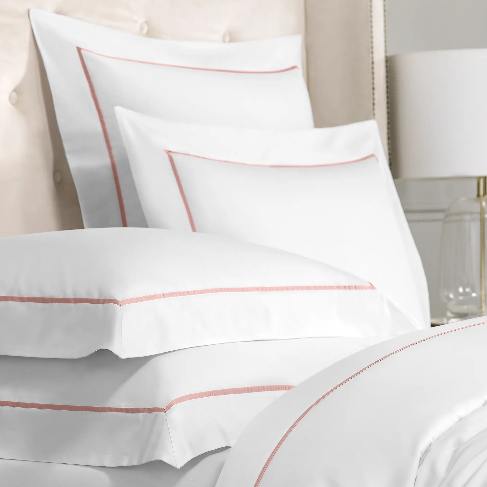Pillowcase - Plaza | White/Pink | Standard - Image 2