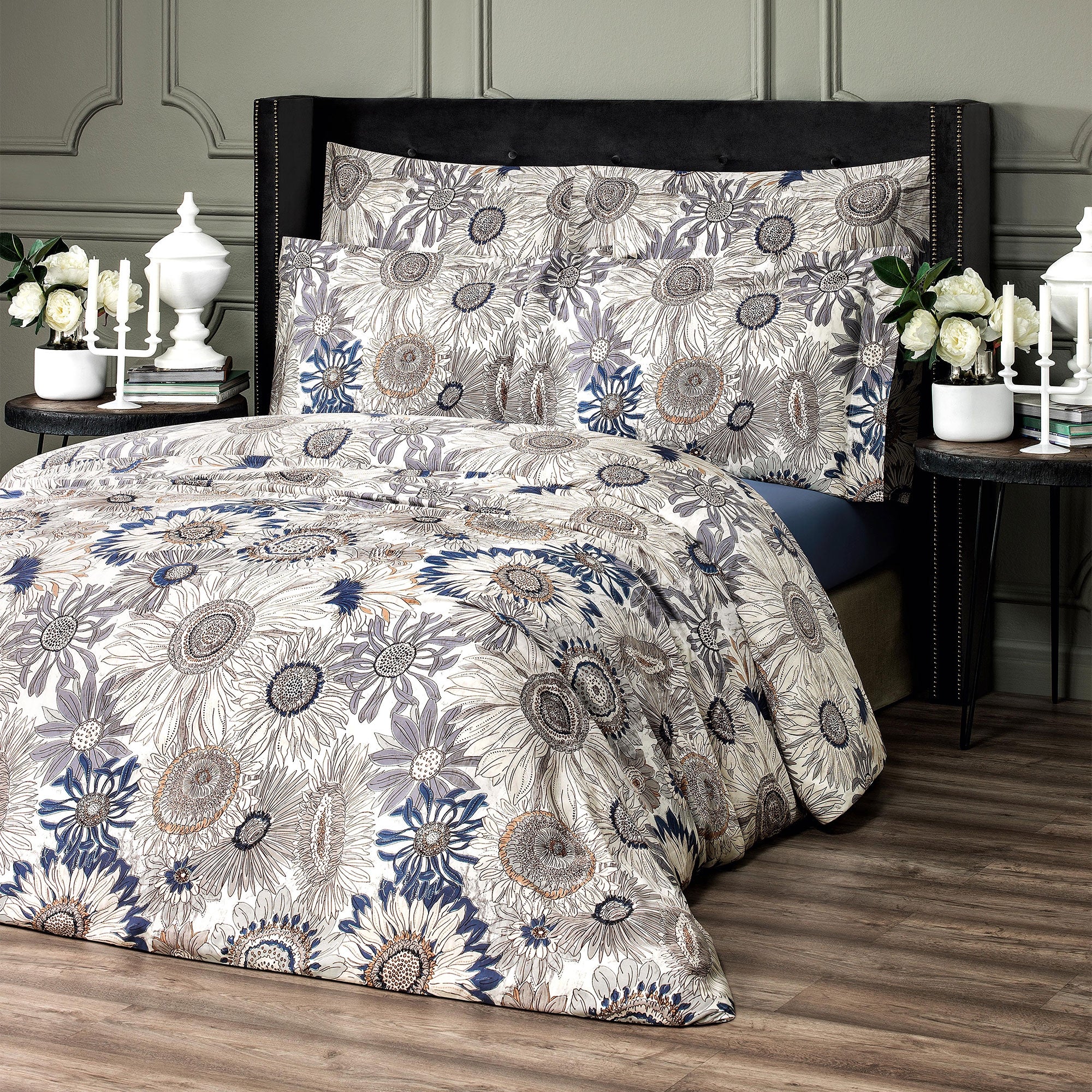 Pillowcase - Stephani | White/Blue/Gray | Standard - Image 3