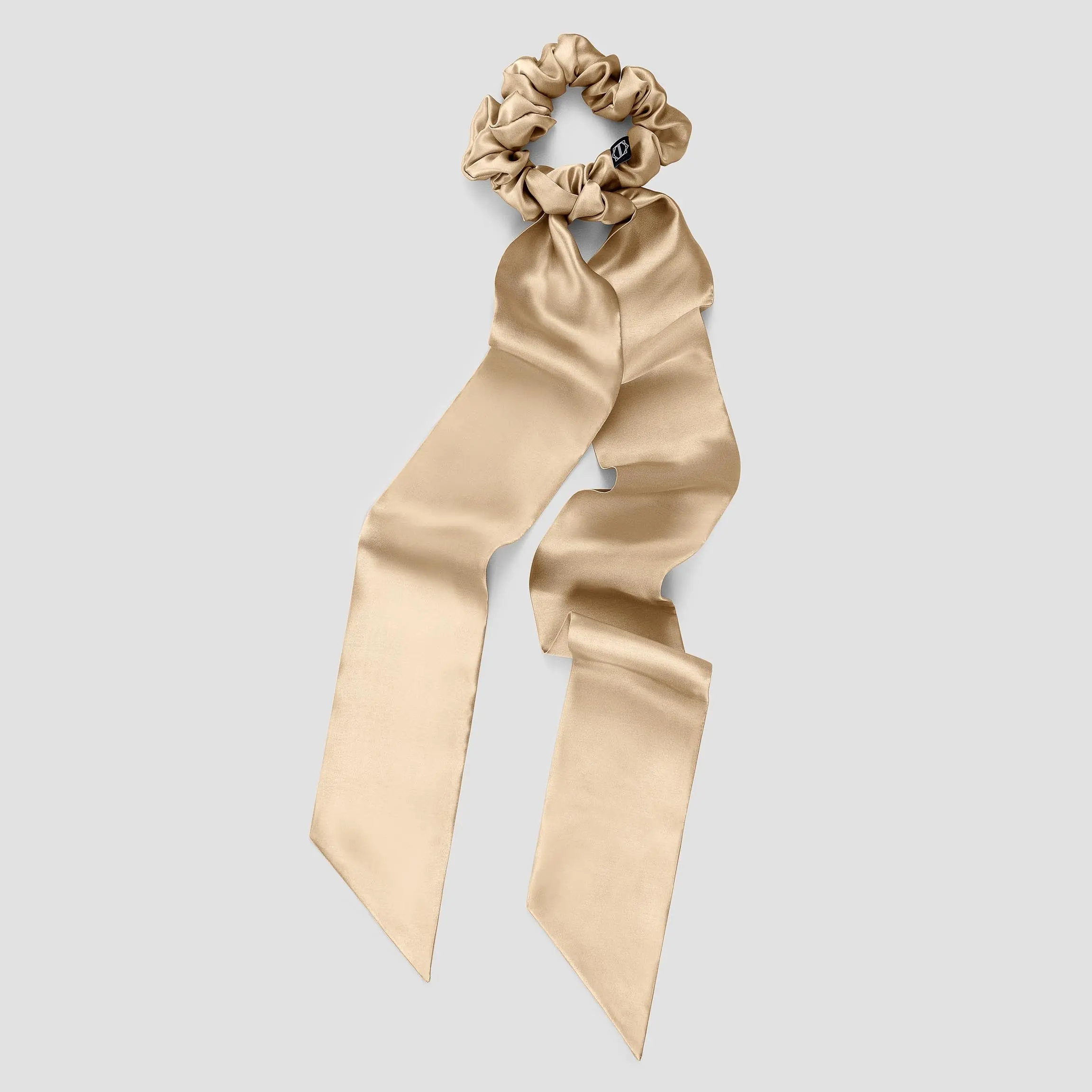 Scrunchy With A Ribbon Ella | Golden | One Size - Image 4