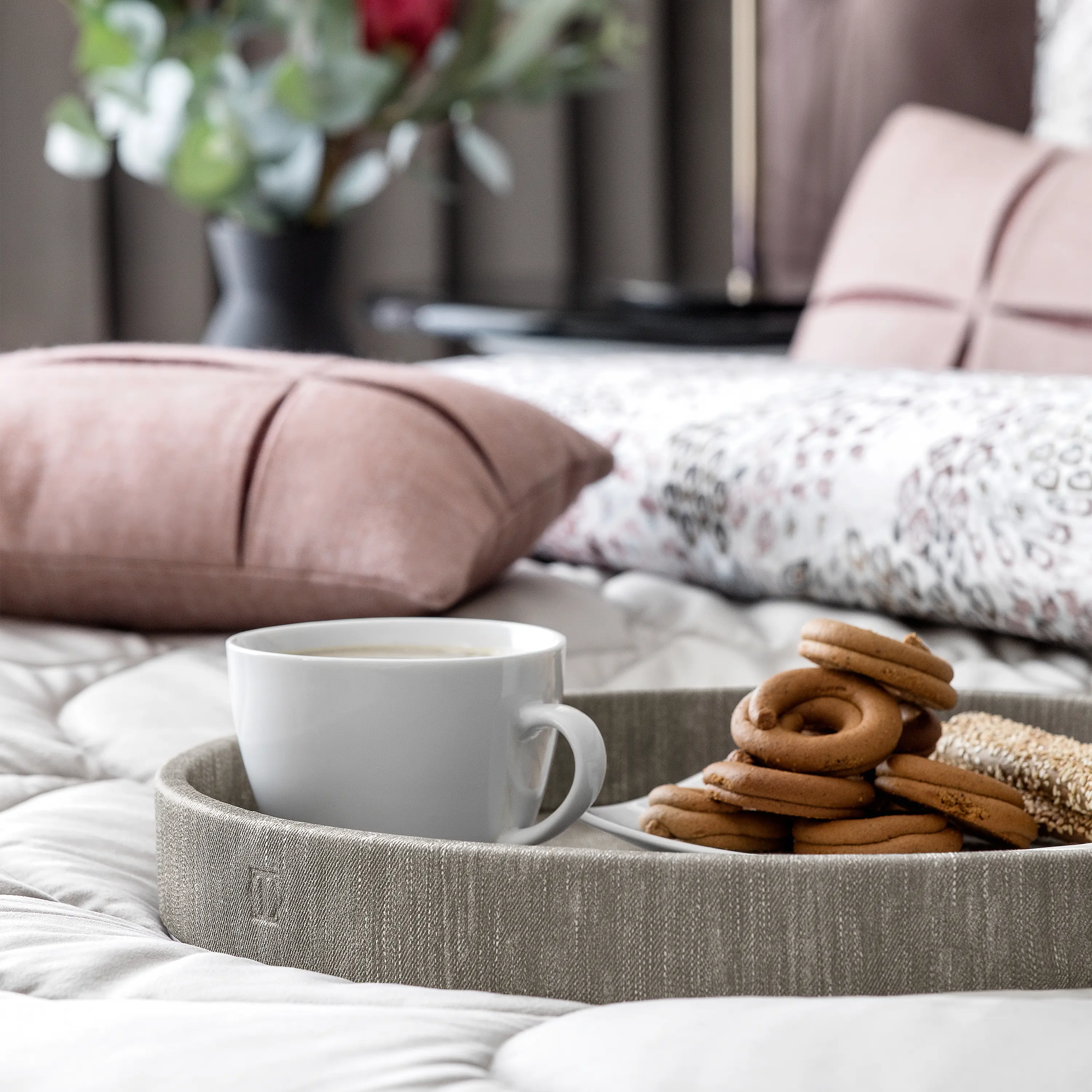 Serving Tray - Grace | Grey | D - 16"