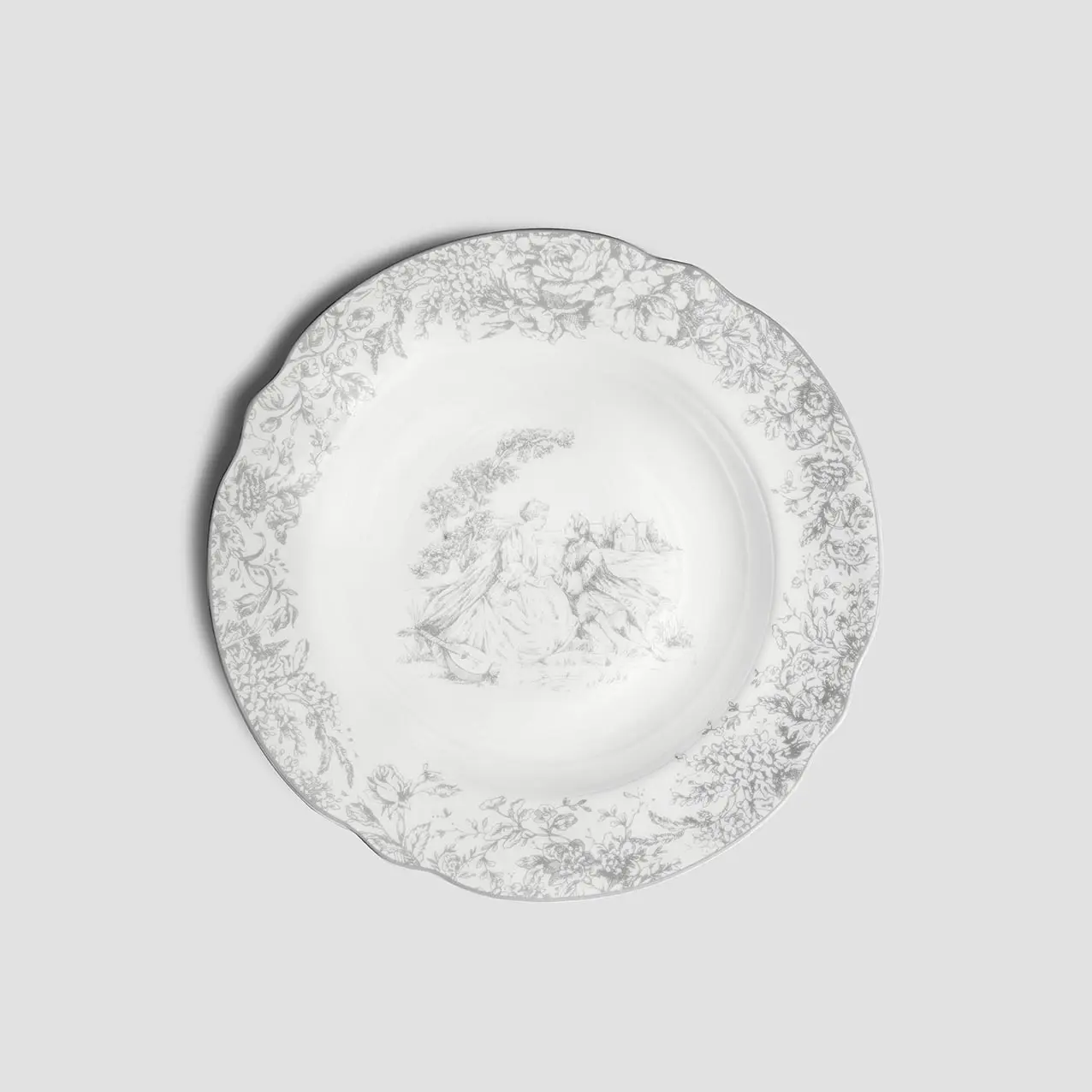 Soup Plate - Martinelli Sentiment | White | D - 9" - Image 2