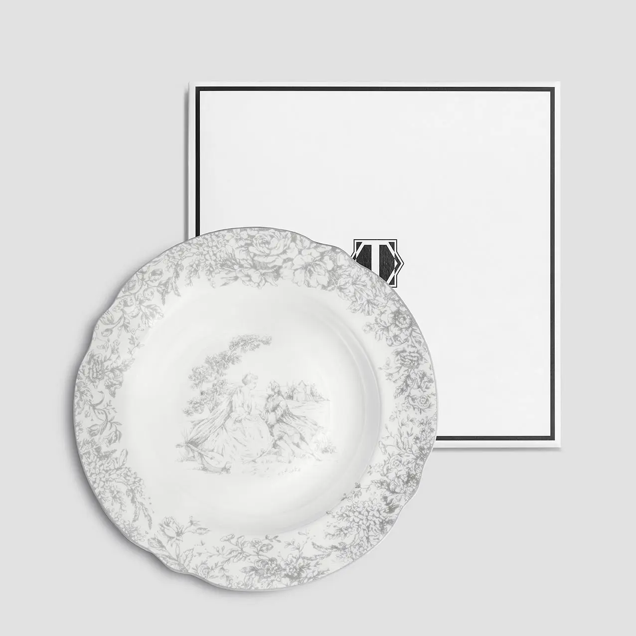 Soup Plate - Martinelli Sentiment | White | D - 9" - Image 5