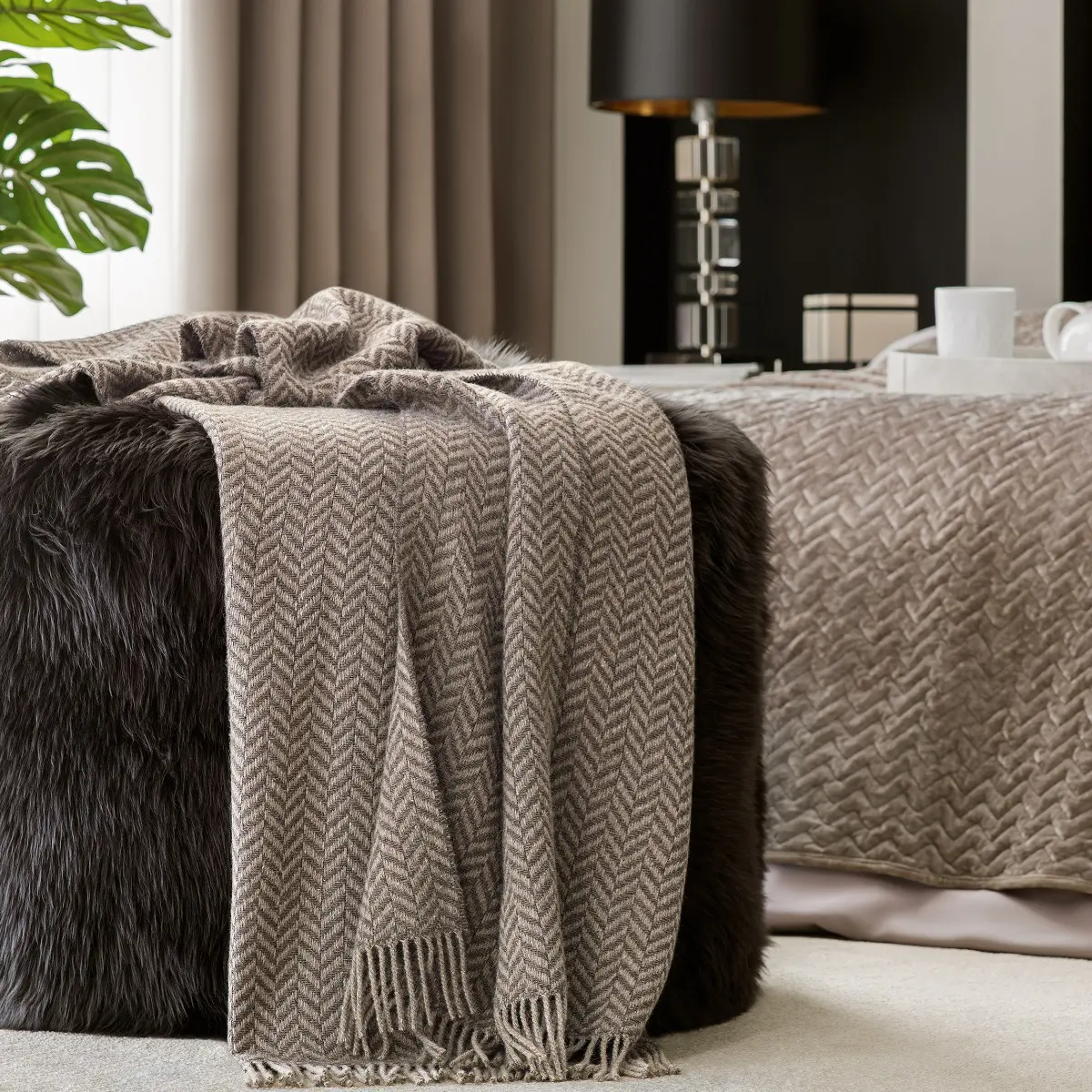 Throw - Fortier | Brown | 55" x 79"