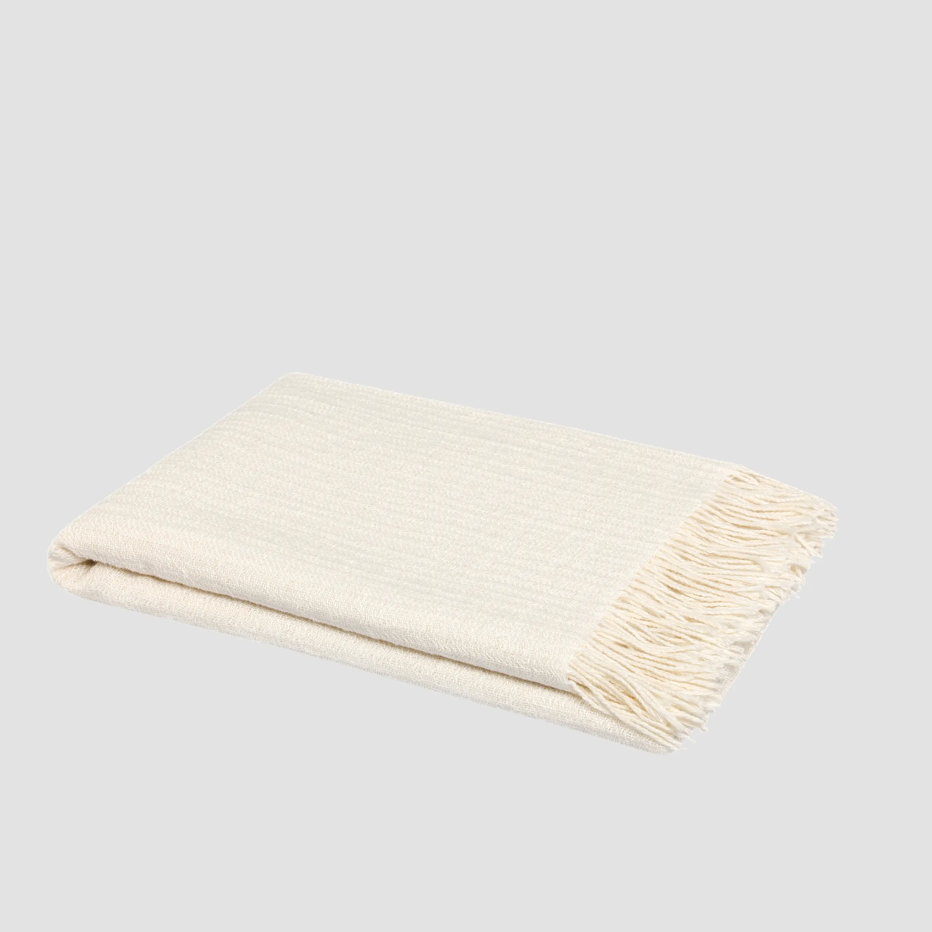 Throw - Shannon | White/Ecru | 51" x 67" - Image 4