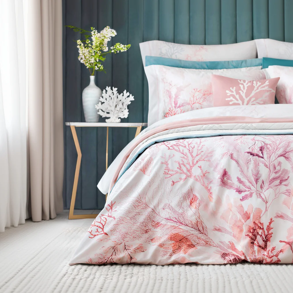 Top Sheet - Aquarius | Pink Antique | Super King