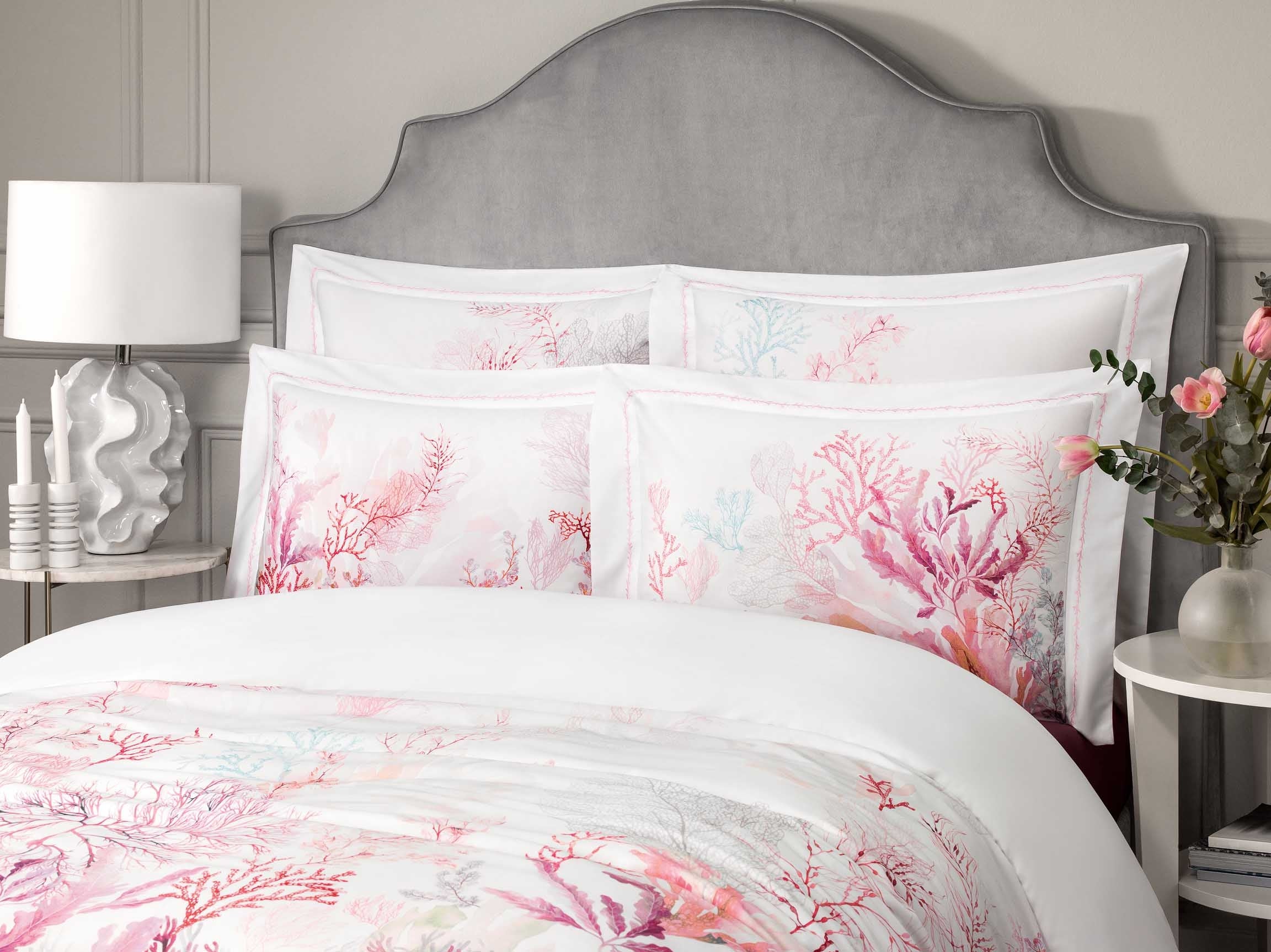 Top Sheet - Aquarius | Pink Antique | Super King - Image 2