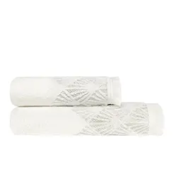 Towel - Amaris | White/Silver | 28" x 55" - Image 3