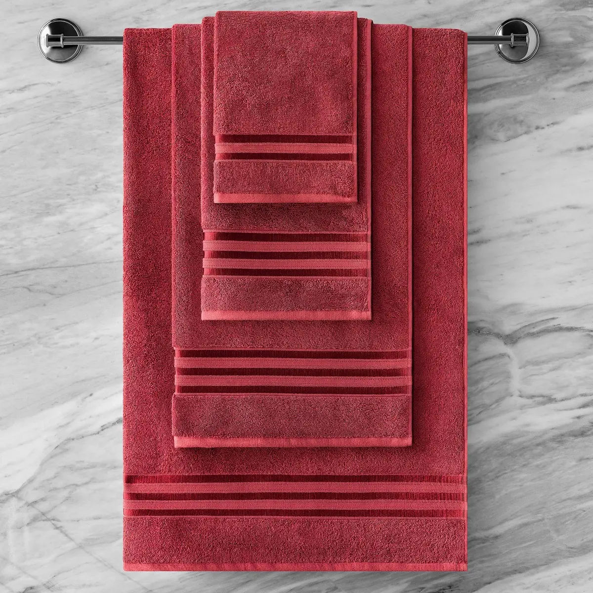 Towel - Arcadia | Burgundy | 16" x 24" - Image 2