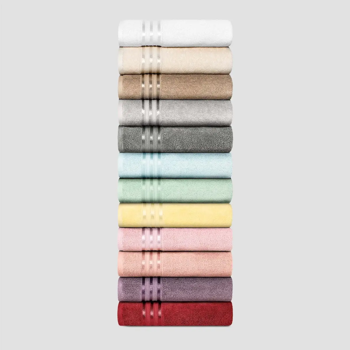 Towel - Arcadia | Burgundy | 39" x 59" - Image 4