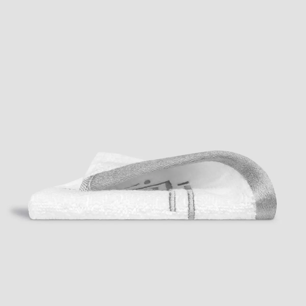 Towel - Jasper | White/Grey | 12" x 12"