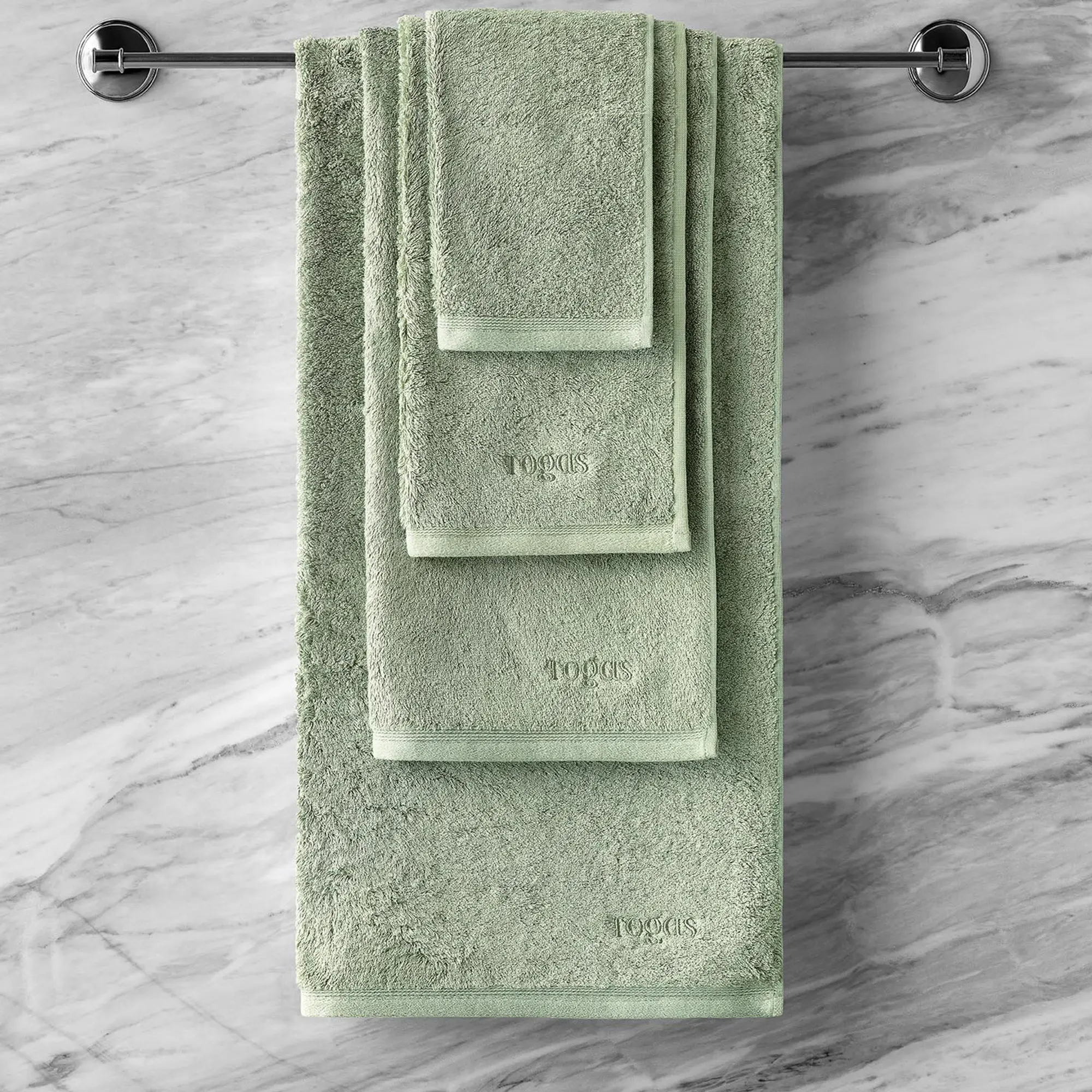 Towel - Poitiers | Green | 20" x 39" - Image 2