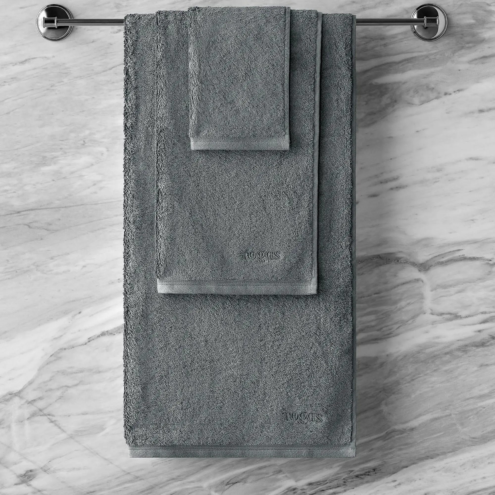 Towel - Poitiers | Grey | 20" x 39" - Image 2