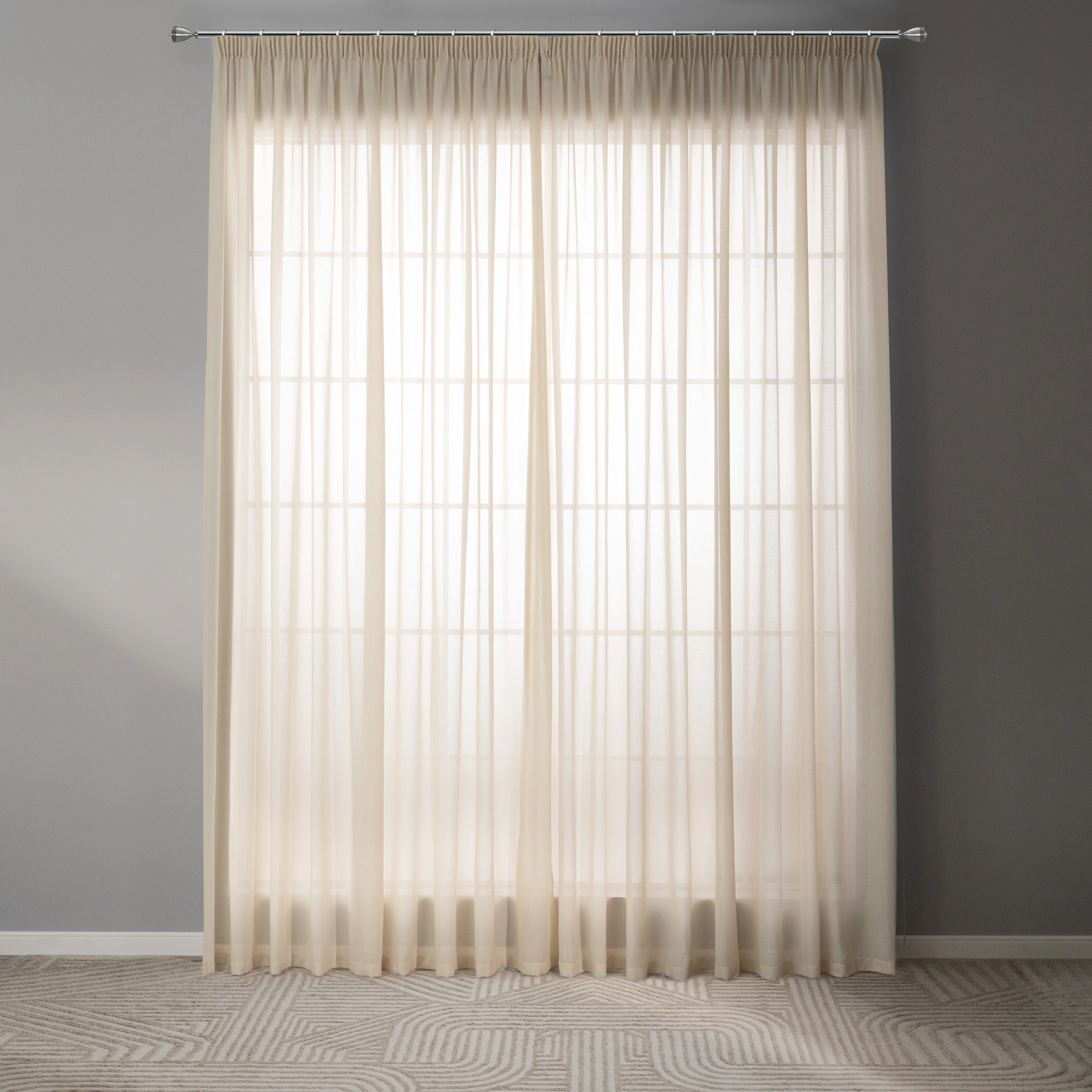 Tulle - Organza | Pale Pink/Gold | 110" x 118"